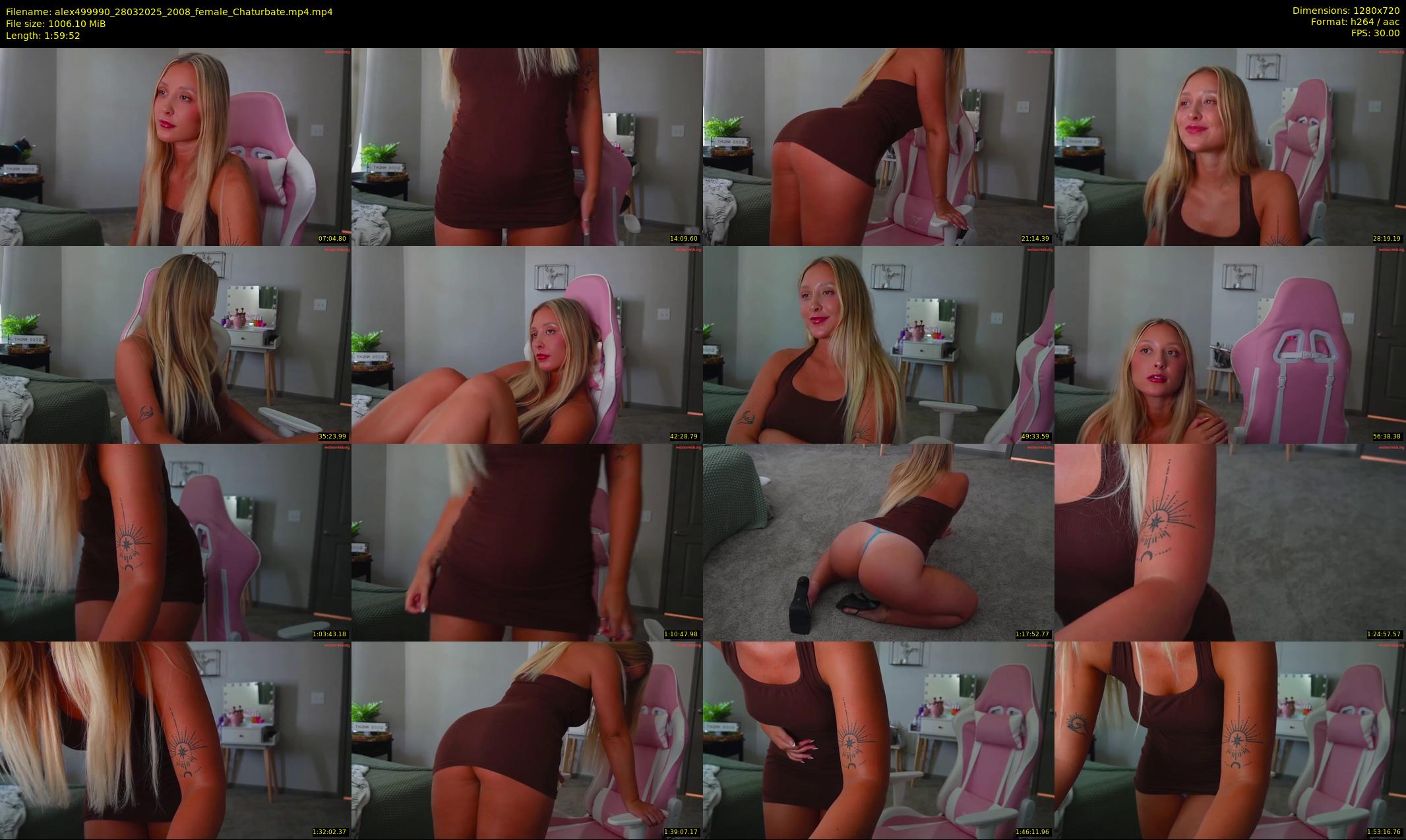 alex499990 — 120 minute Chaturbate female cam show recording, 720p, Mar 28, 2025