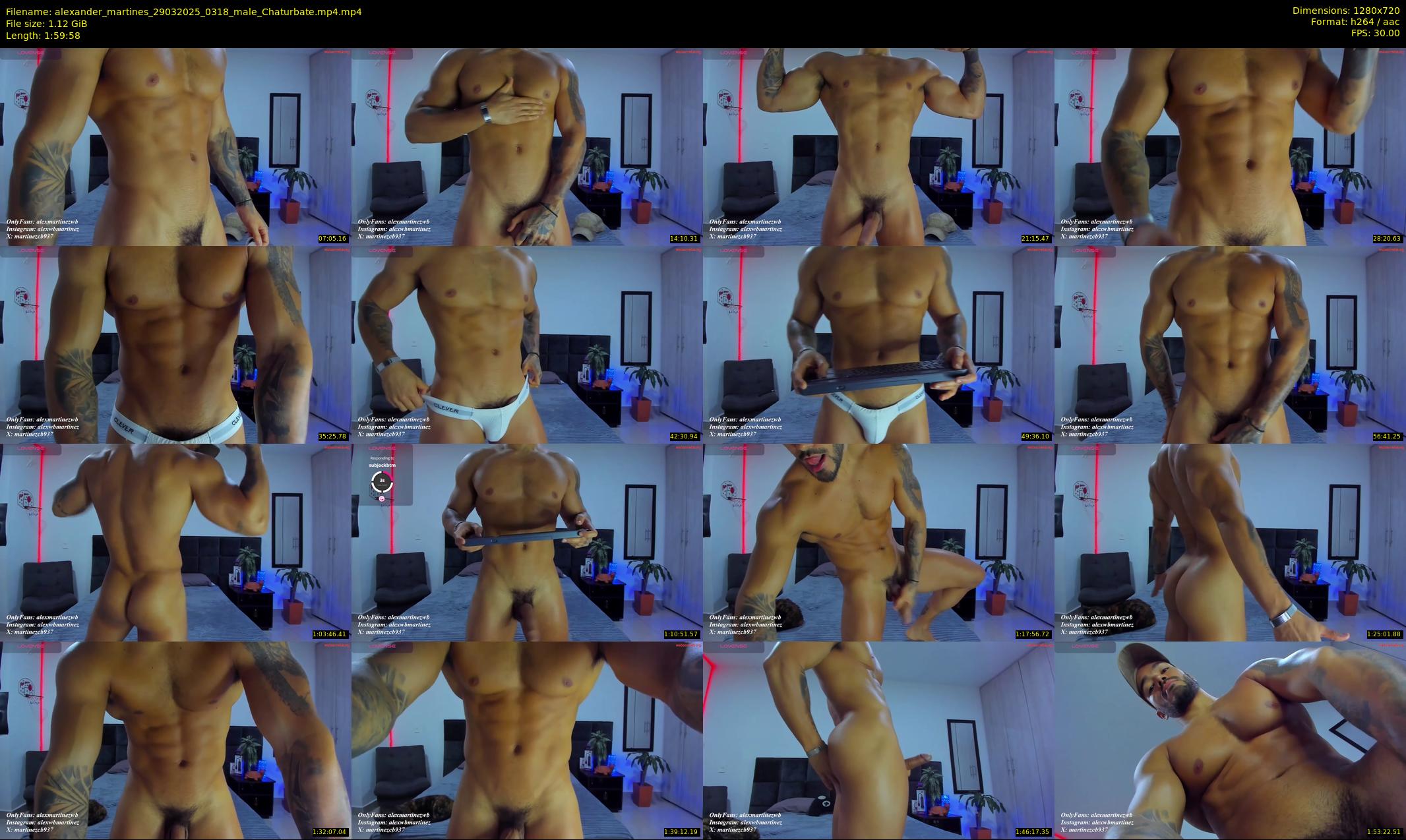 alexander_martines — 120 minute Chaturbate male cam show recording, 720p, Mar 29, 2025