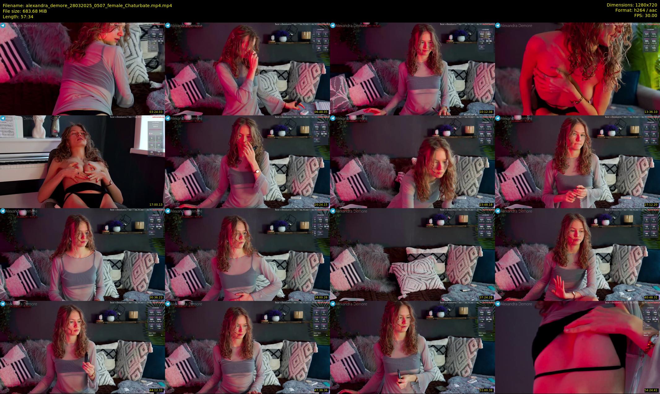 alexandra_demore — 58 minute Chaturbate female cam show recording, 720p, Mar 28, 2025