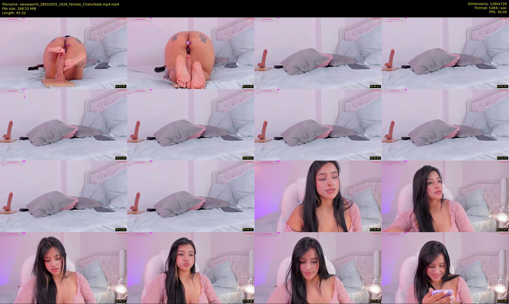 alexaworld — 46 minute Chaturbate female cam show recording, 720p, Mar 28, 2025