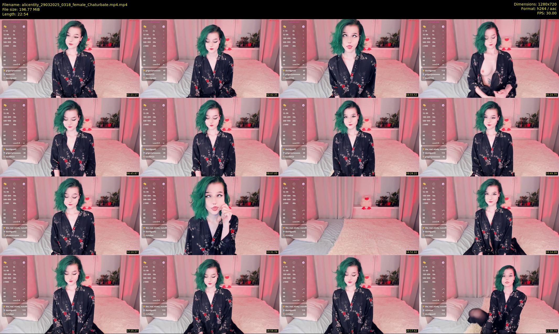 alicentity — 23 minute Chaturbate female cam show recording, 720p, Mar 29, 2025