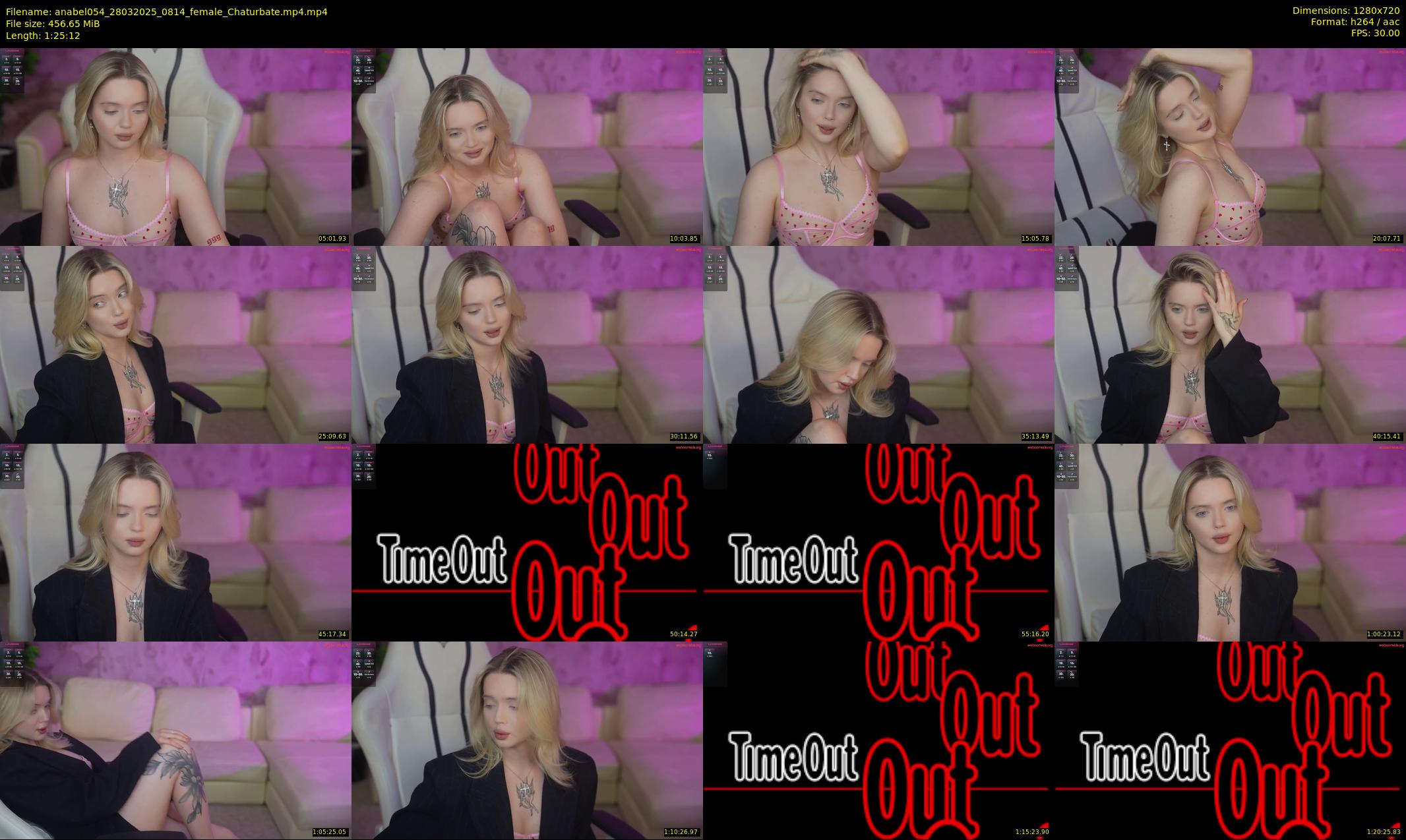 anabel054 — 86 minute Chaturbate female cam show recording, 720p, Mar 28, 2025