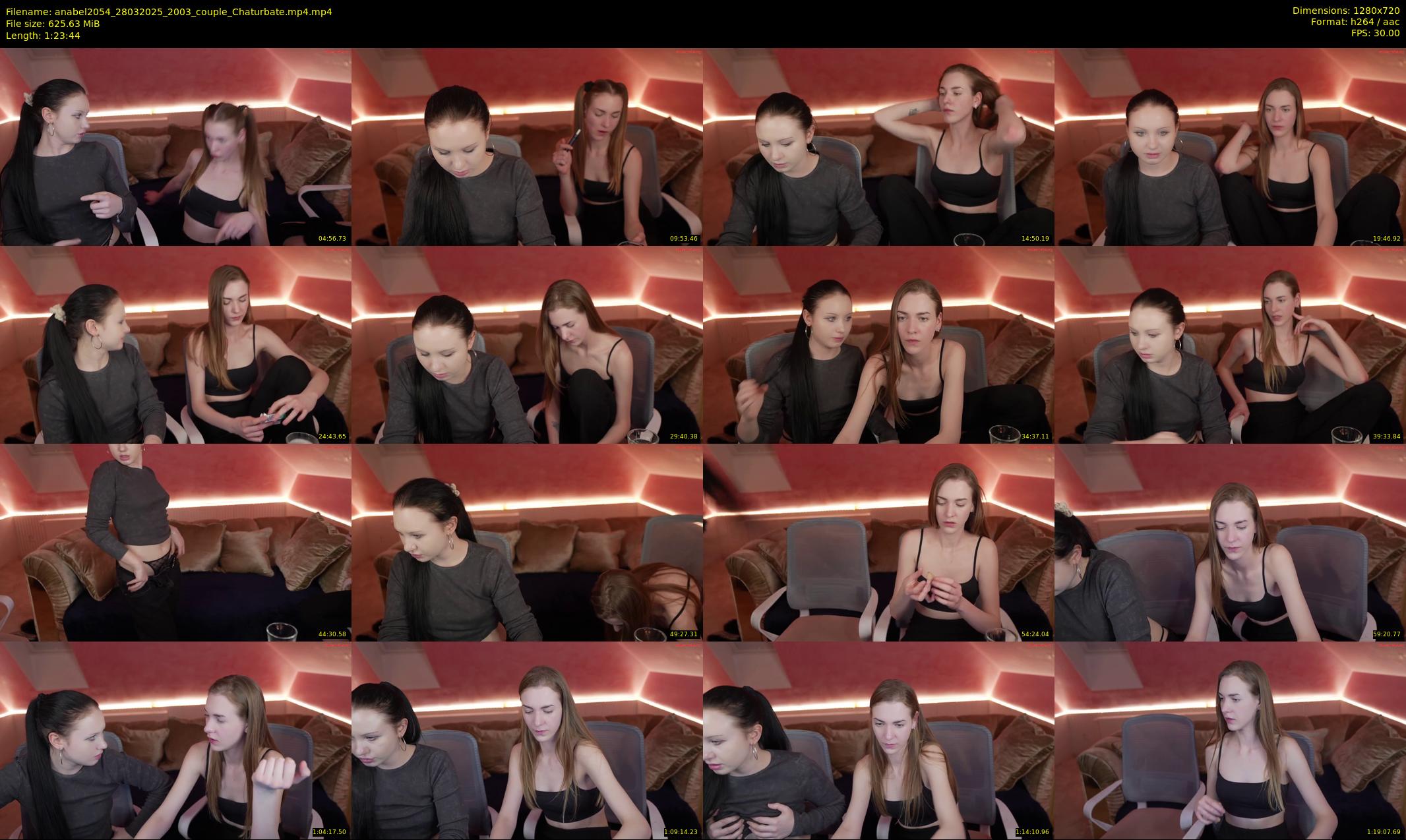 anabel2054 — 84 minute Chaturbate female cam show recording, 720p, Mar 28, 2025
