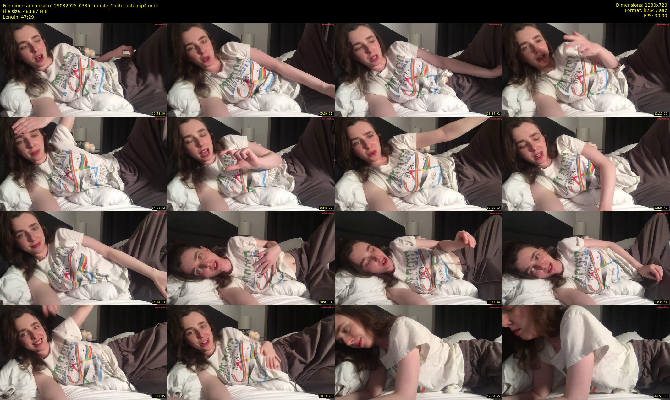 annabisoux — 48 minute Chaturbate female cam show recording, 720p, Mar 29, 2025