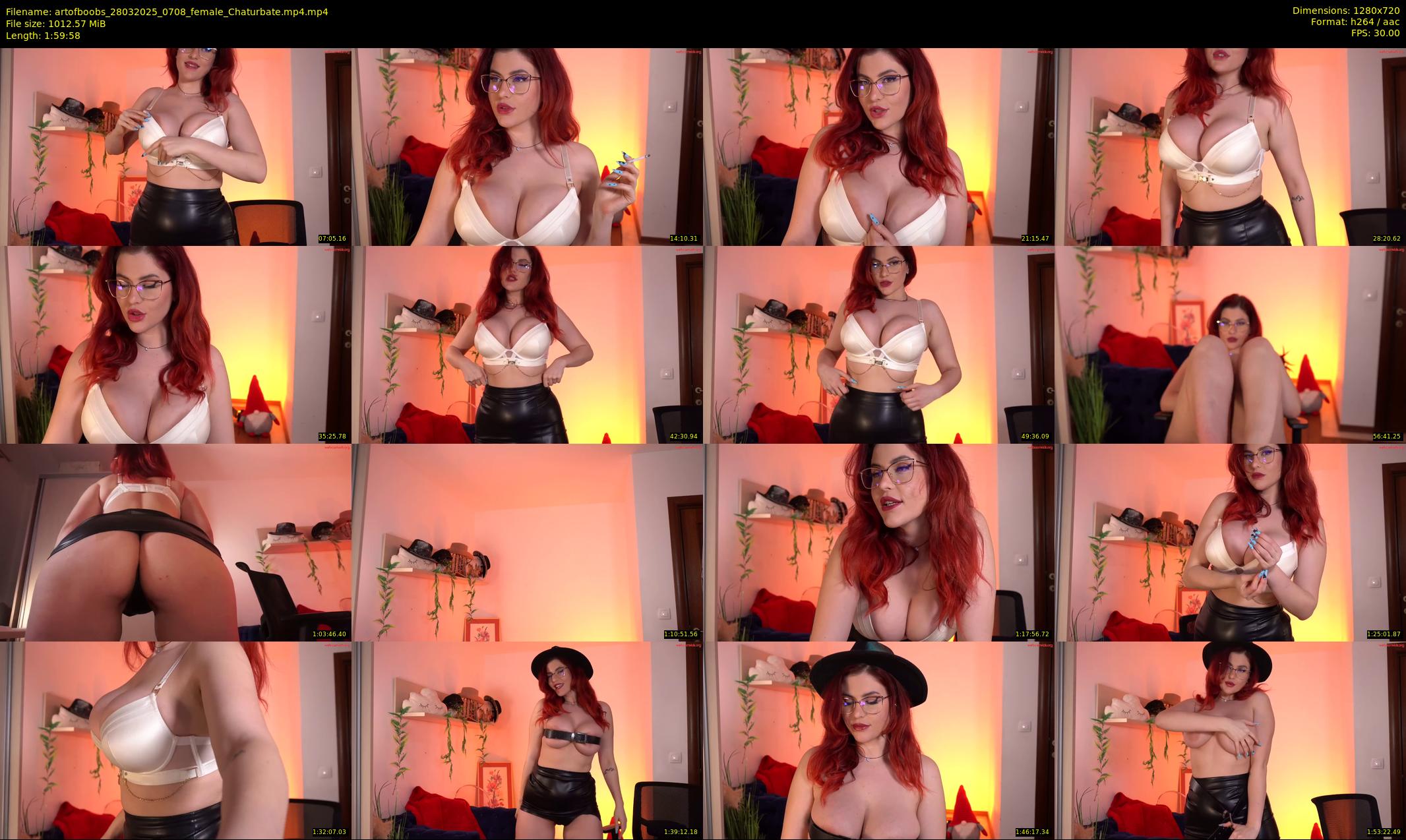 artofboobs — 120 minute Chaturbate female cam show recording, 720p, Mar 28, 2025