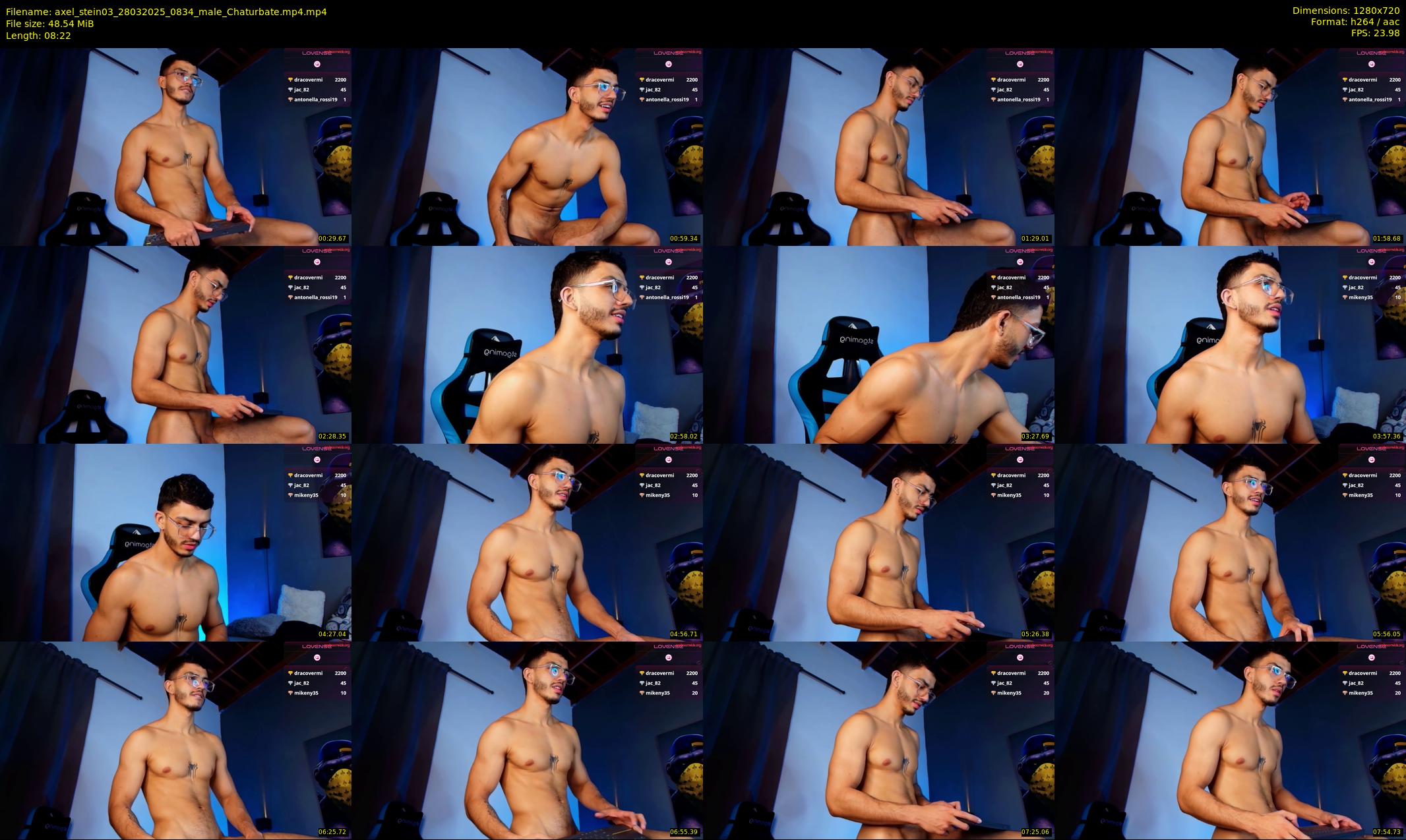 axel_stein03 — 9 minute Chaturbate male cam show recording, 720p, Mar 28, 2025