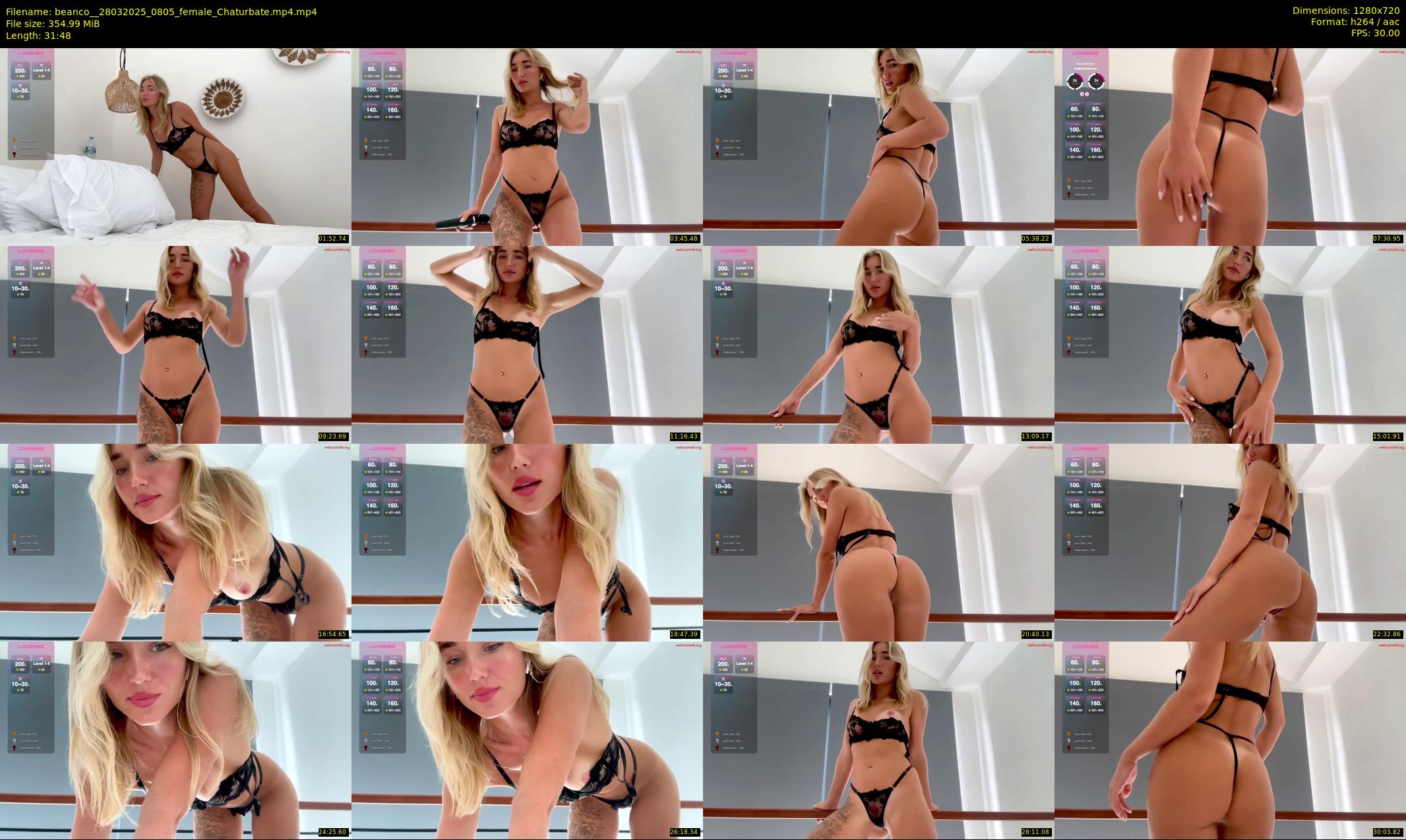 beanco_ — 32 minute Chaturbate female cam show recording, 720p, Mar 28, 2025