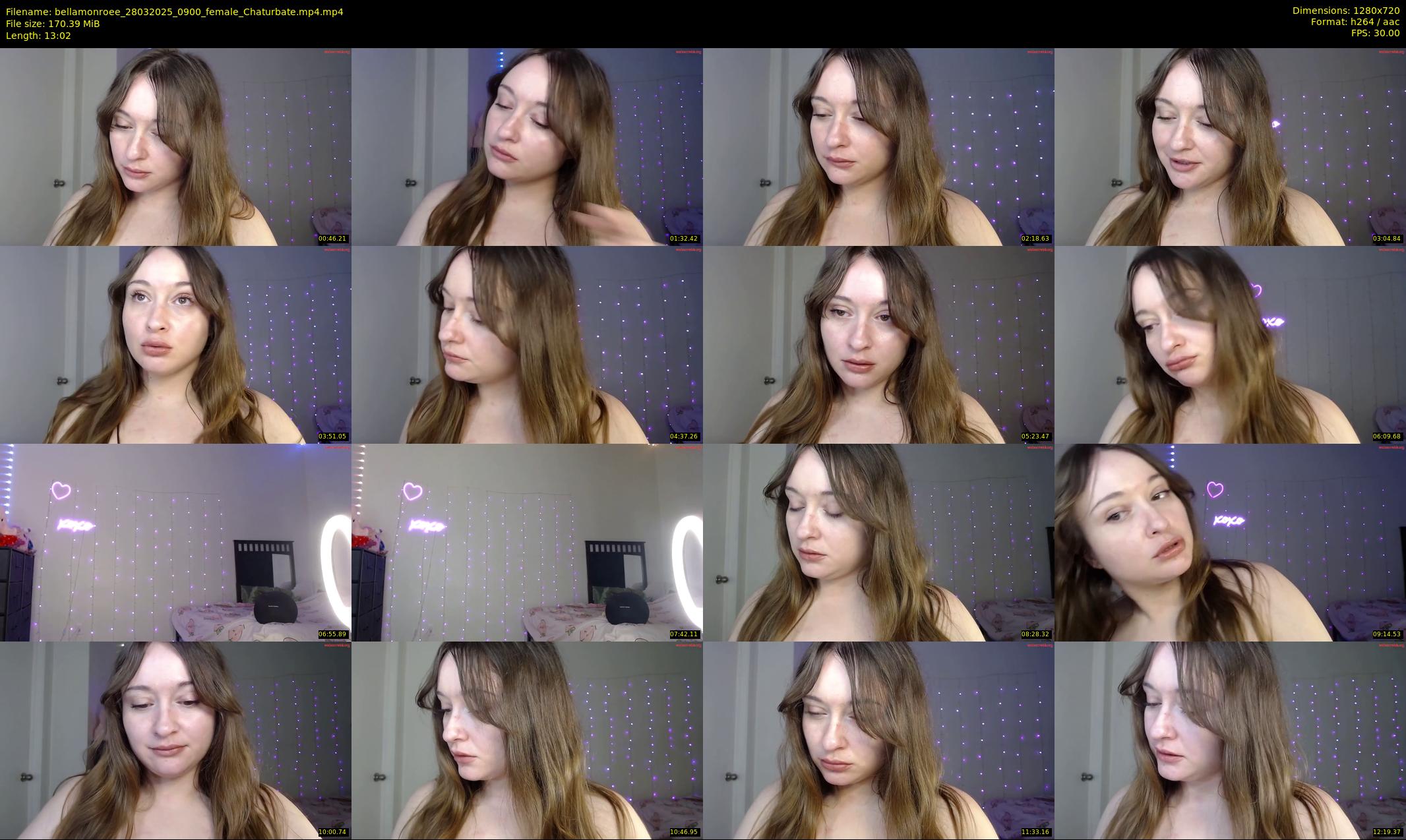 bellamonroee — 14 minute Chaturbate female cam show recording, 720p, Mar 28, 2025