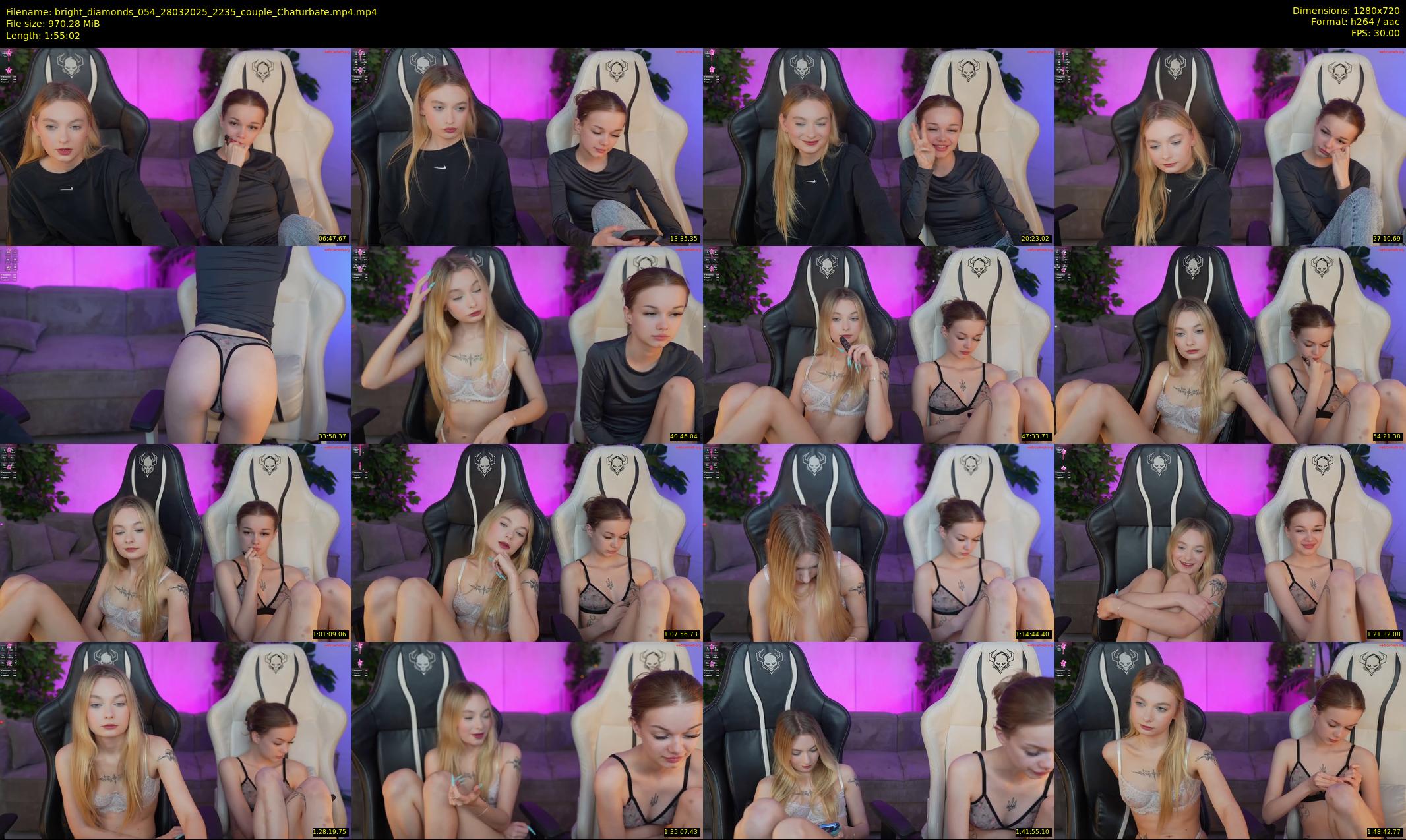 bright_diamonds_054 — 116 minute Chaturbate couple cam show recording, 720p, Mar 28, 2025