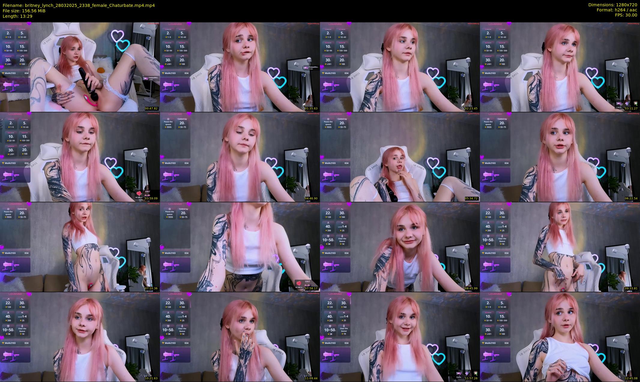 britney_lynch — 14 minute Chaturbate female cam show recording, 720p, Mar 28, 2025