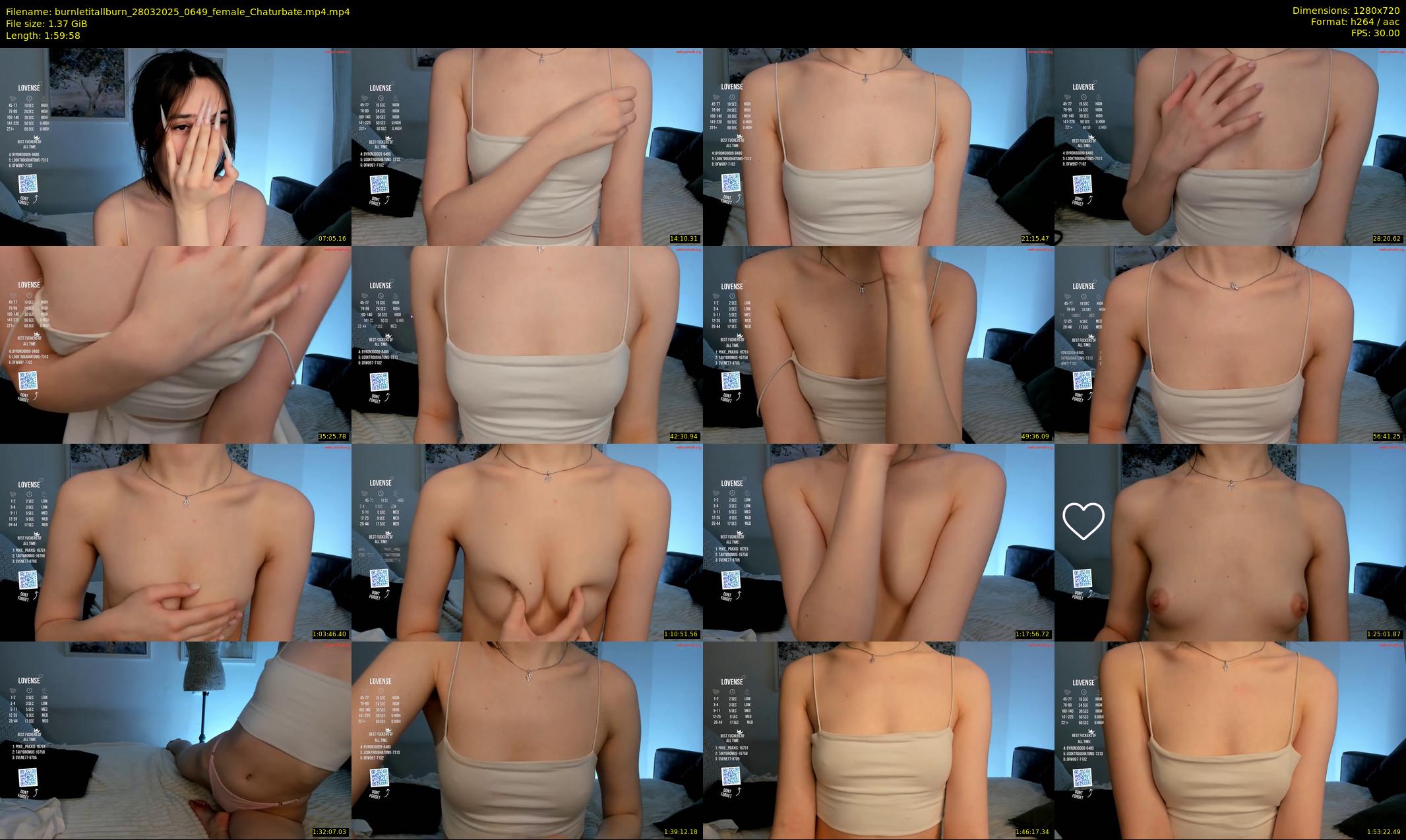 burnletitallburn — 120 minute Chaturbate female cam show recording, 720p, Mar 28, 2025