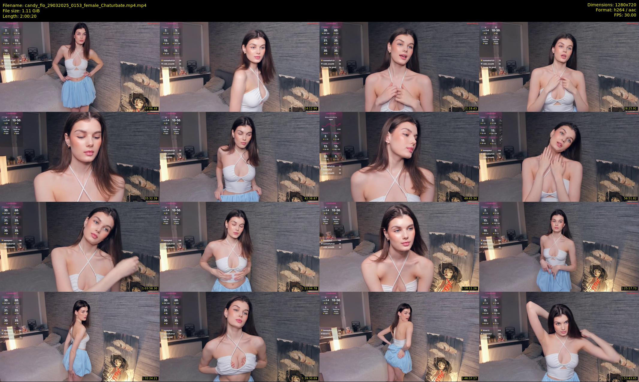candy_flo — 121 minute Chaturbate female cam show recording, 720p, Mar 29, 2025