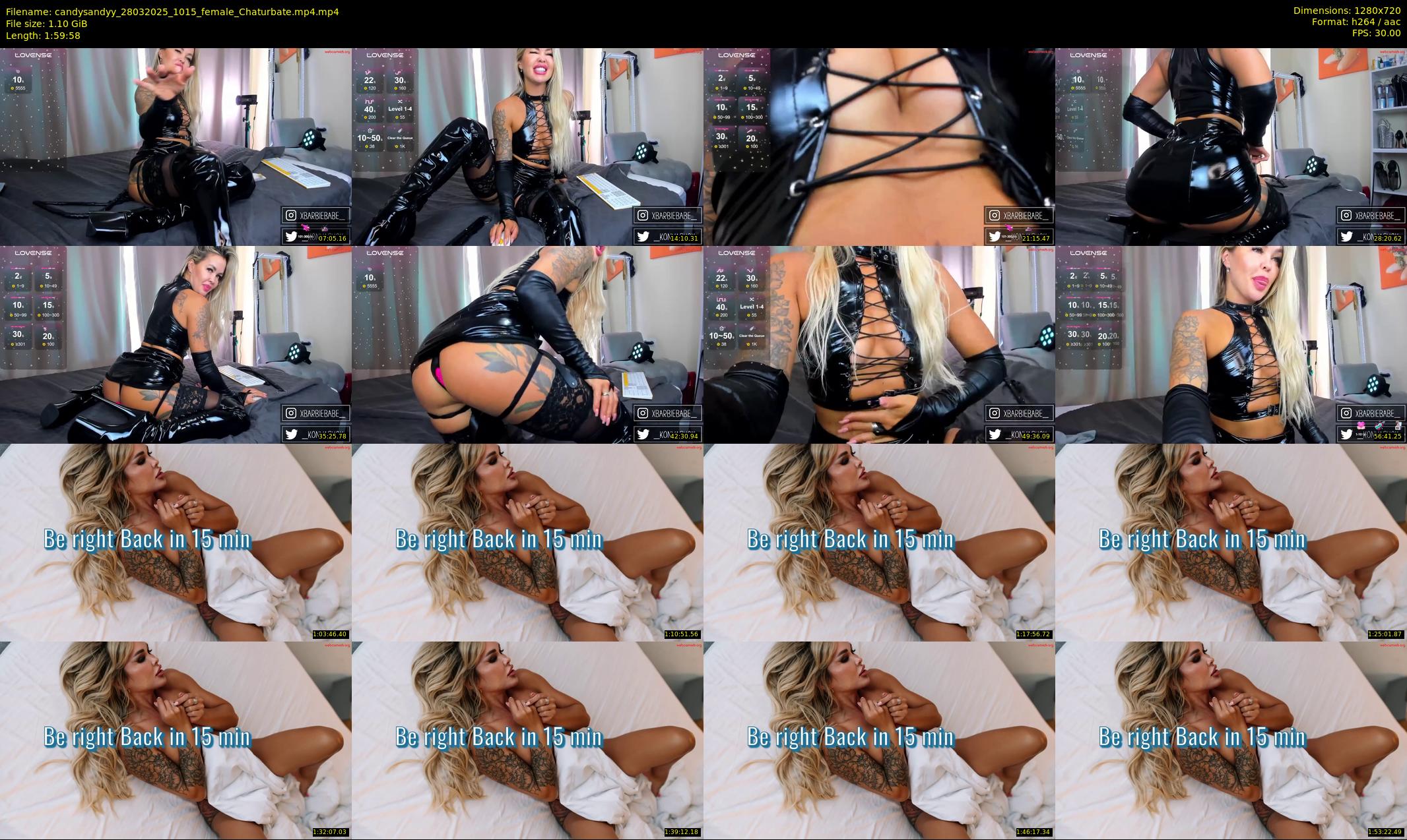 candysandyy — 120 minute Chaturbate female cam show recording, 720p, Mar 28, 2025