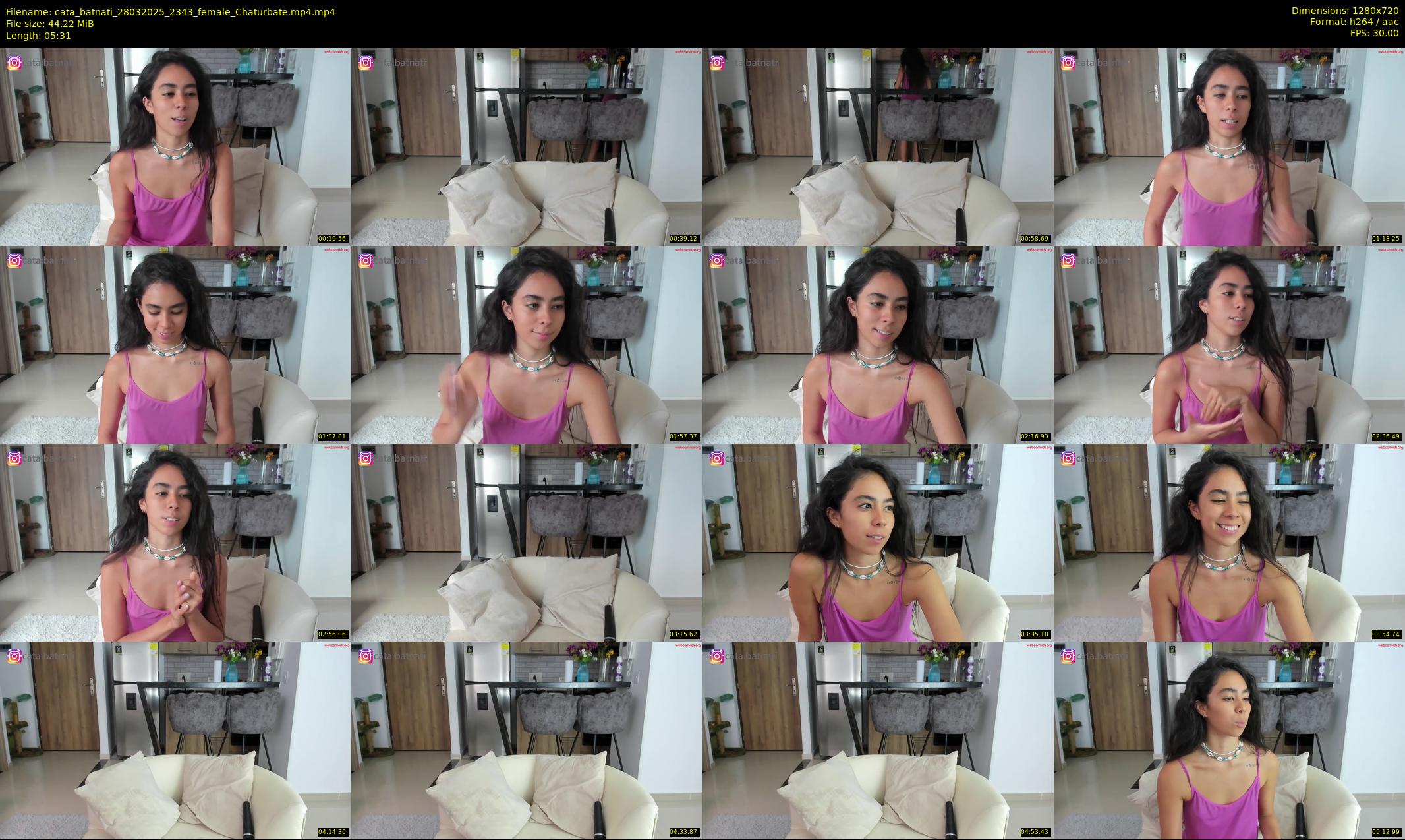 cata_batnati — 6 minute Chaturbate female cam show recording, 720p, Mar 28, 2025