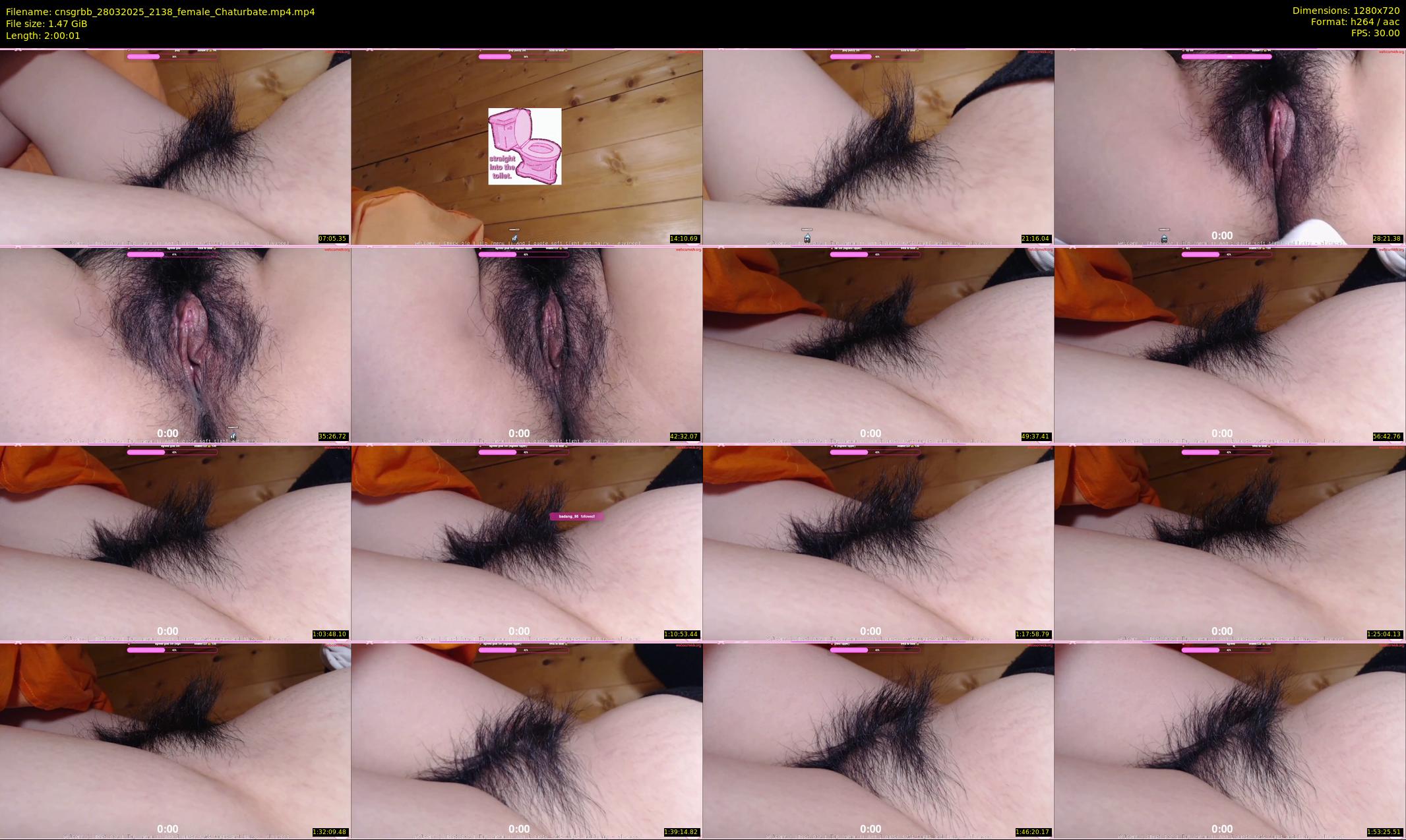 cnsgrbb — 121 minute Chaturbate female cam show recording, 720p, Mar 28, 2025