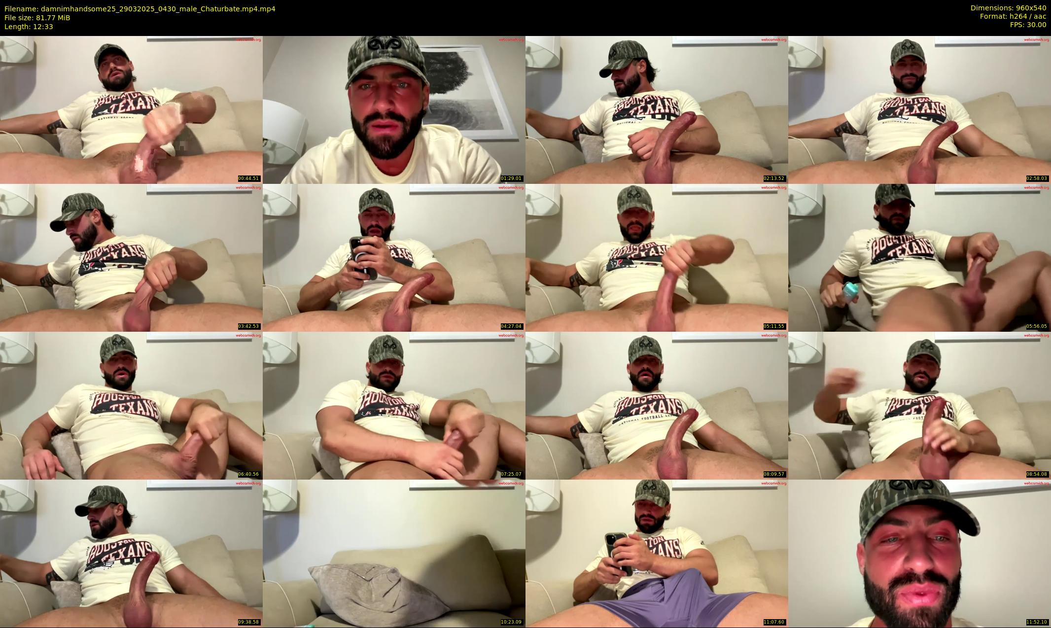 damnimhandsome25 — 13 minute Chaturbate male cam show recording, 480p, Mar 29, 2025