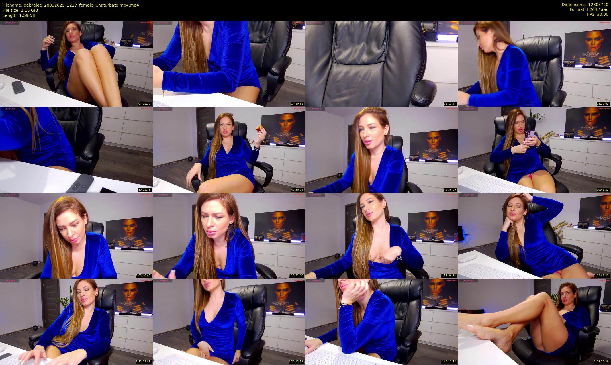 debralee — 120 minute Chaturbate female cam show recording, 720p, Mar 28, 2025