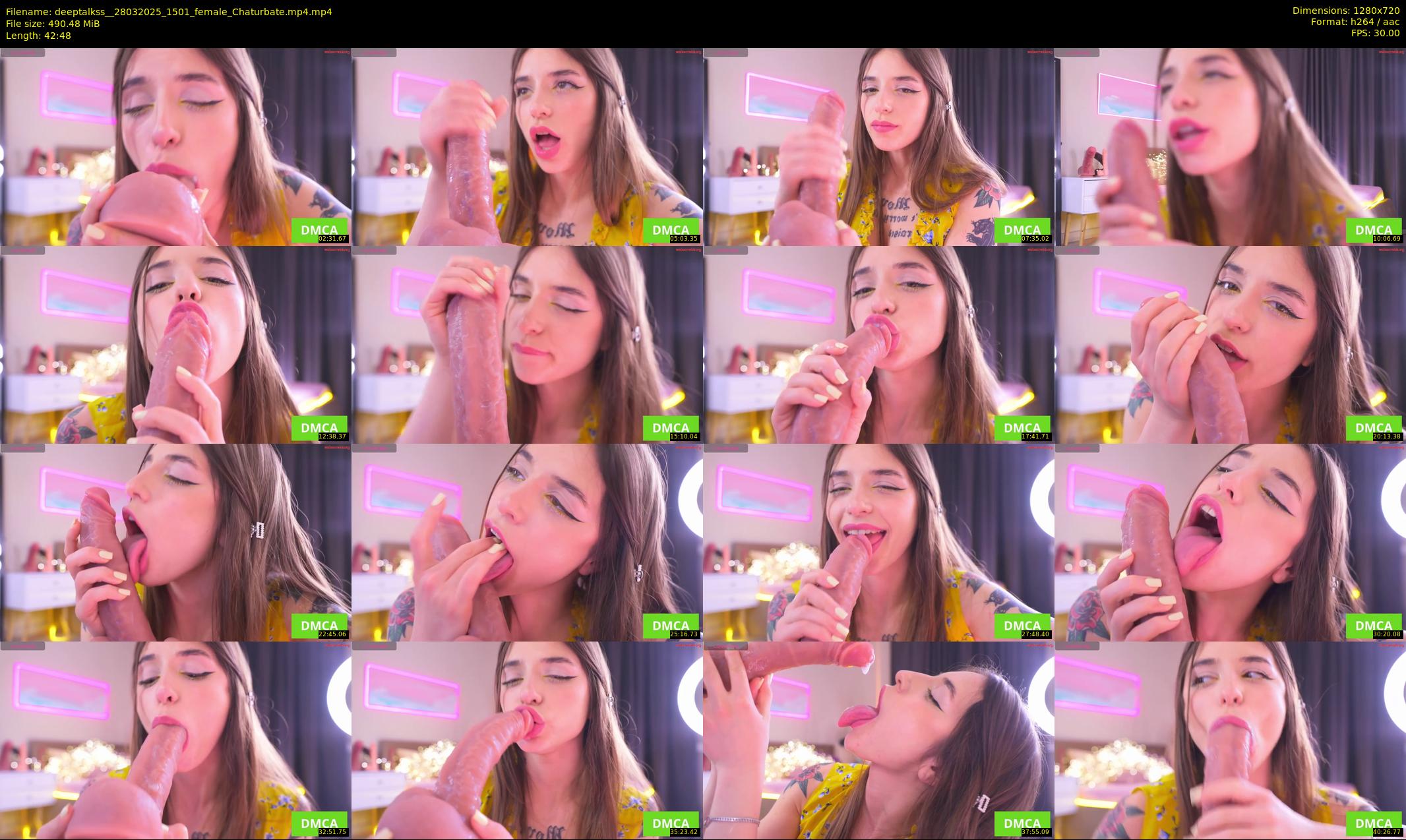 deeptalkss_ — 43 minute Chaturbate female cam show recording, 720p, Mar 28, 2025