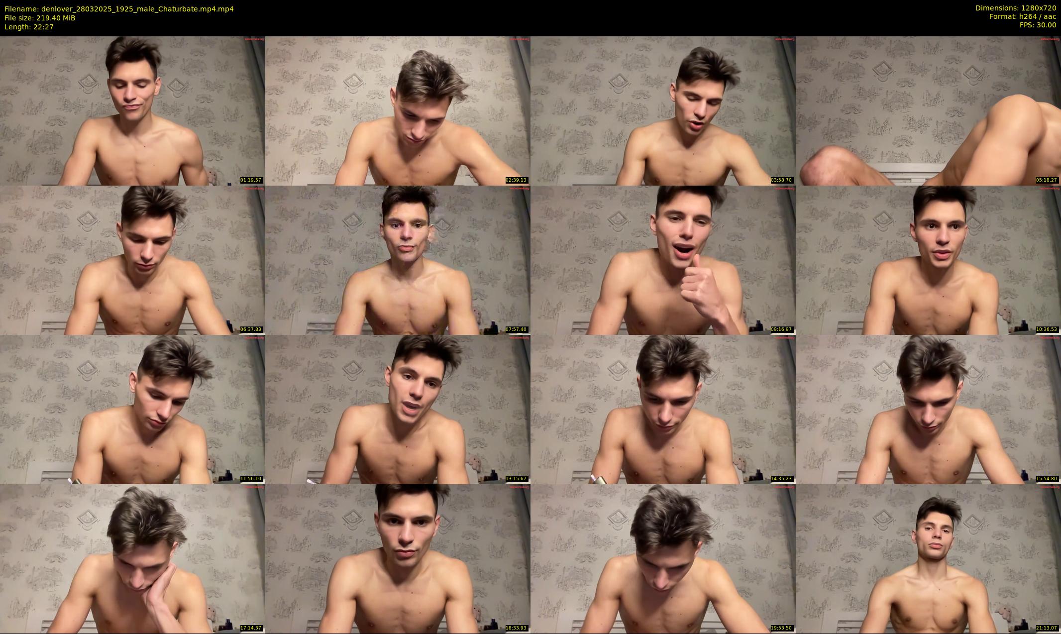 denlover — 23 minute Chaturbate male cam show recording, 720p, Mar 28, 2025