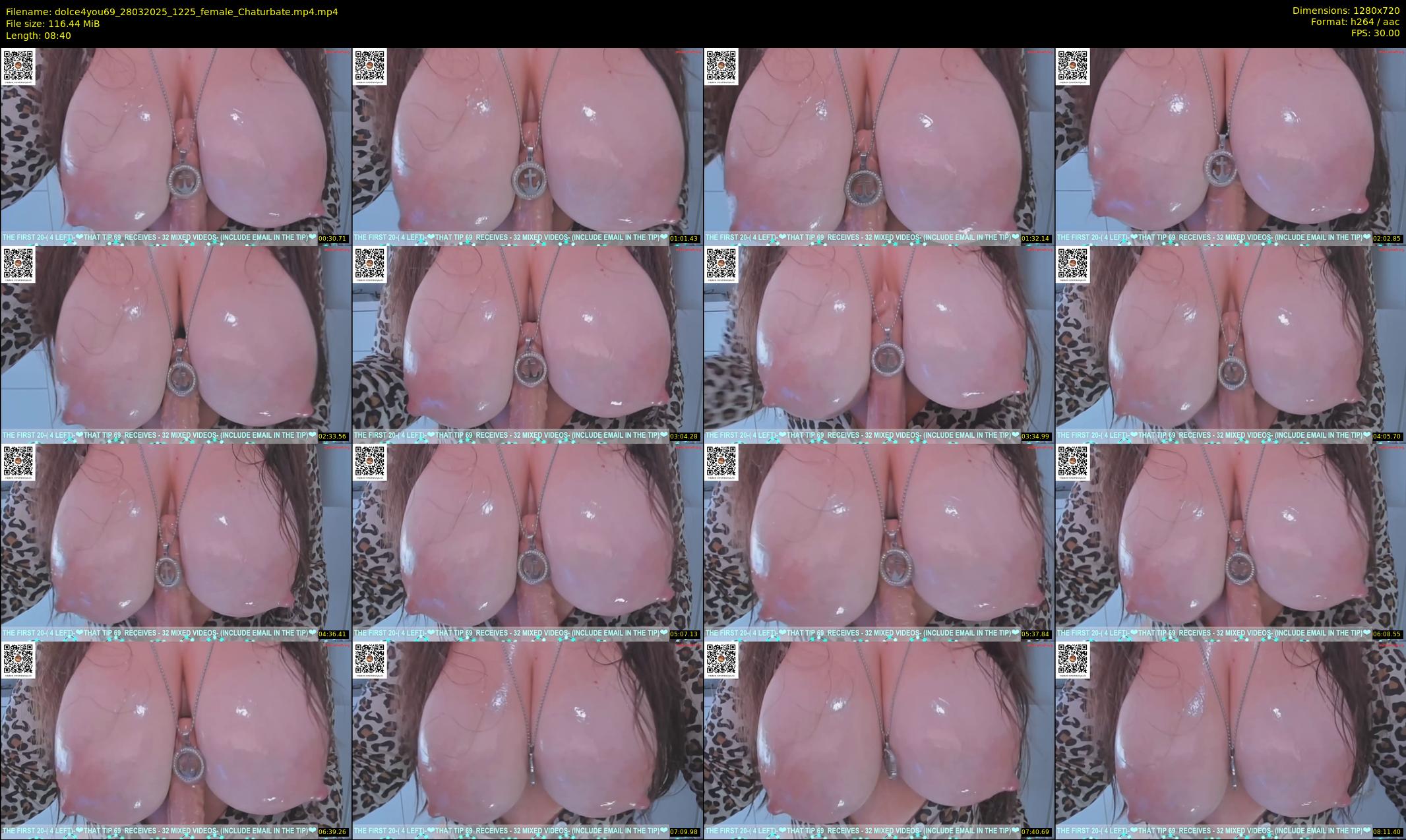 dolce4you69 — 9 minute Chaturbate female cam show recording, 720p, Mar 28, 2025