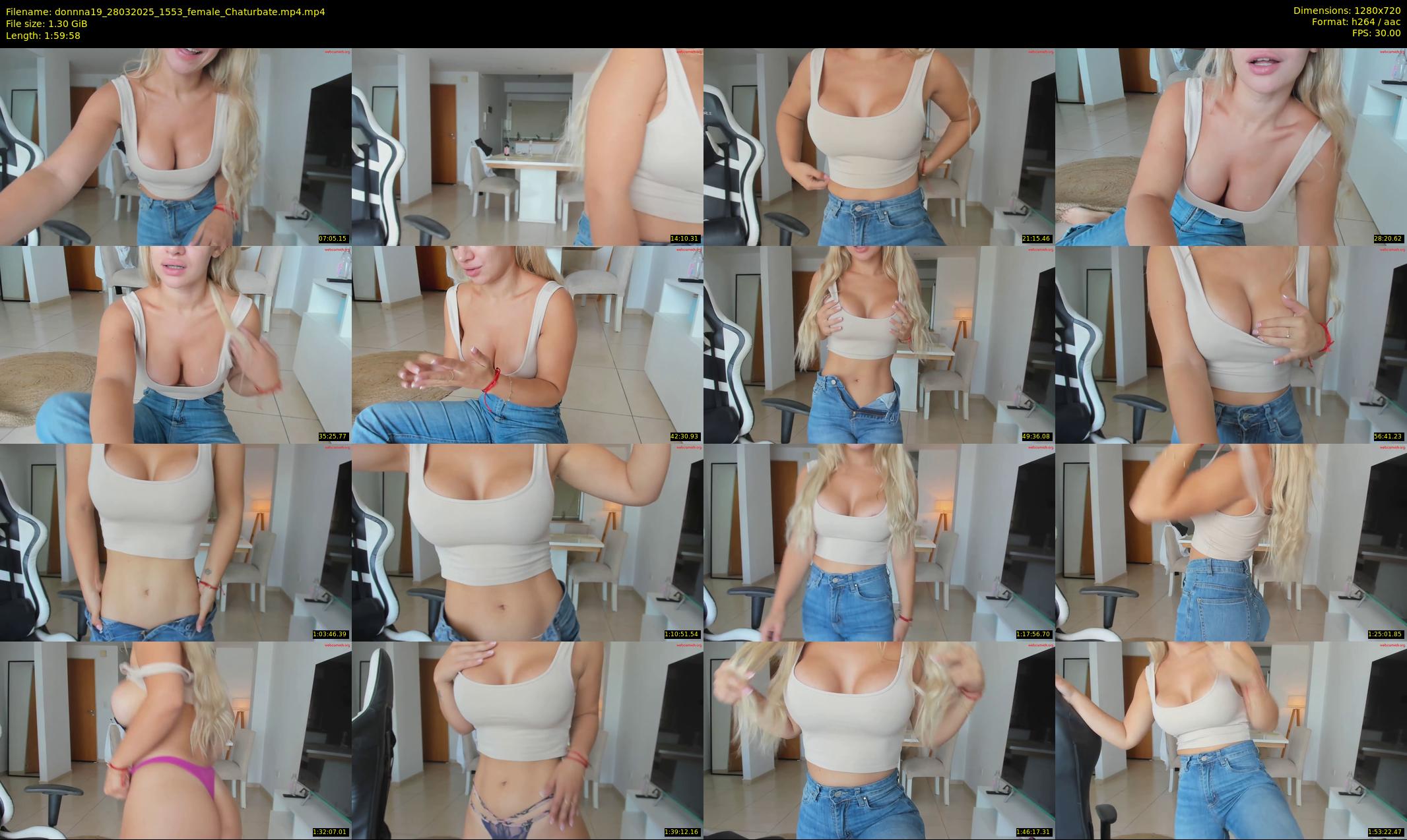 donnna19 — 120 minute Chaturbate female cam show recording, 720p, Mar 28, 2025
