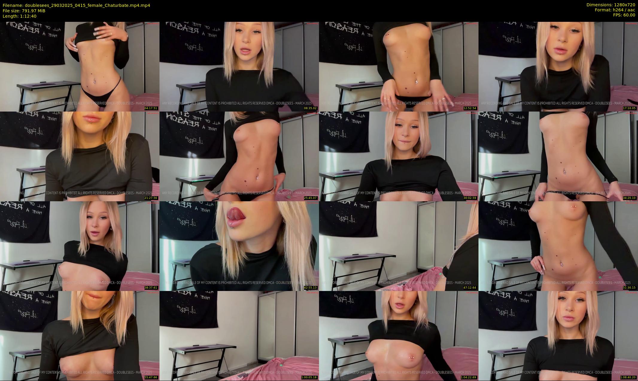 doublesees — 73 minute Chaturbate couple cam show recording, 720p, Mar 29, 2025