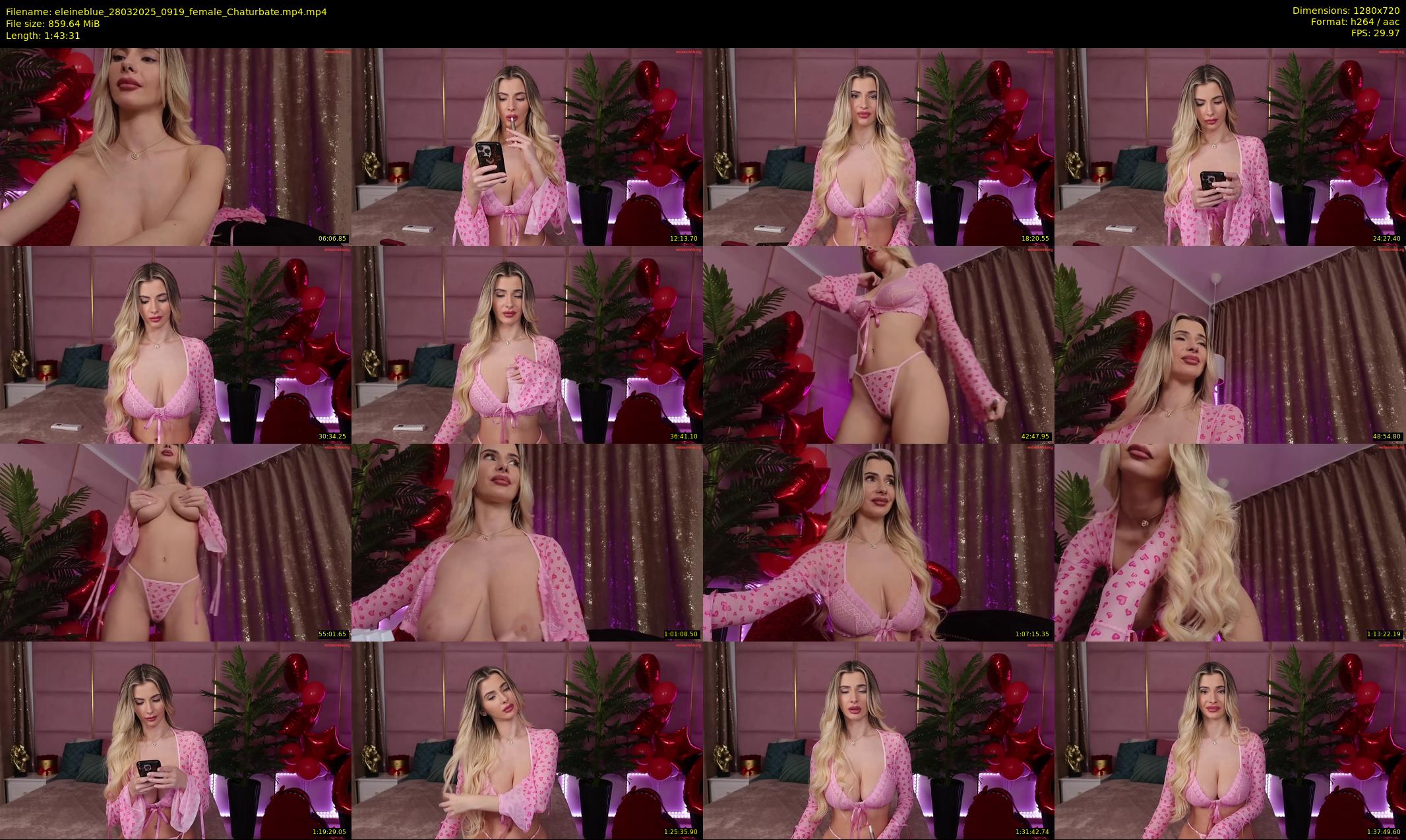 eleineblue — 104 minute Chaturbate female cam show recording, 720p, Mar 28, 2025