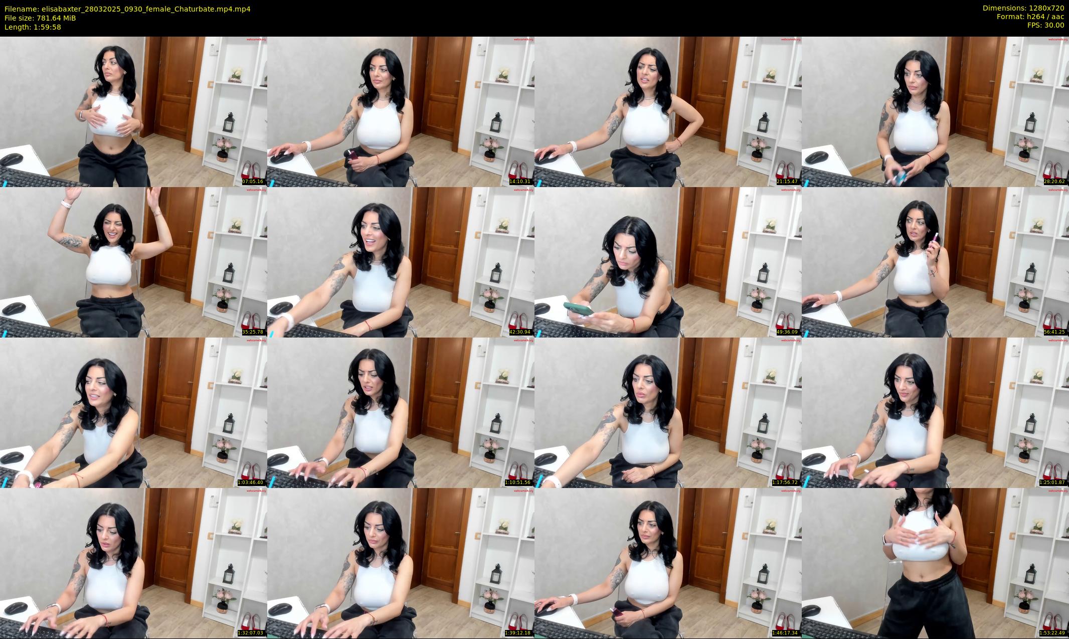 elisabaxter — 120 minute Chaturbate female cam show recording, 720p, Mar 28, 2025
