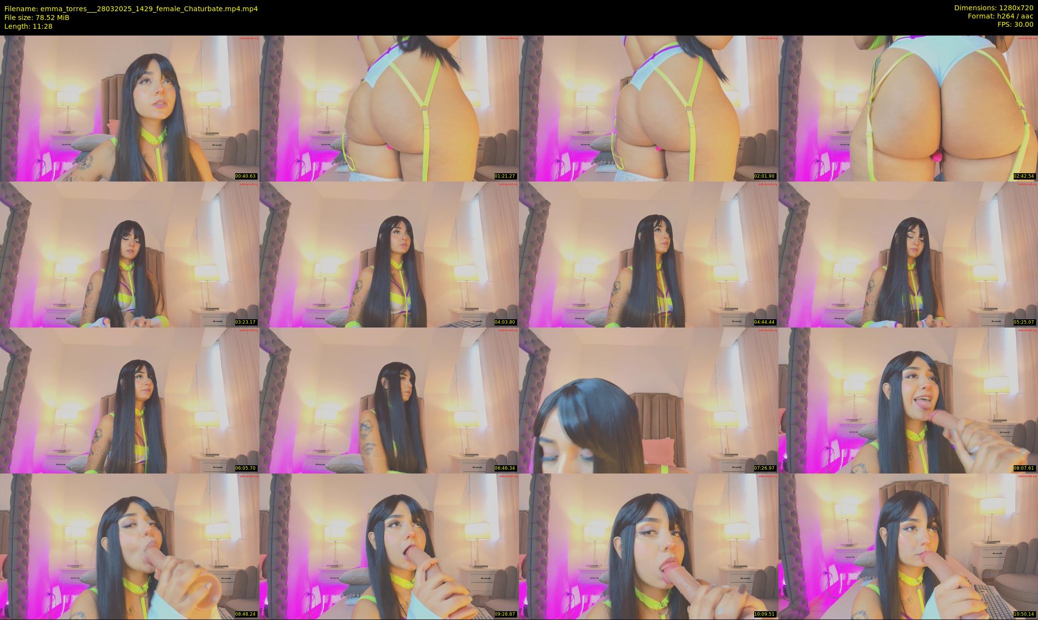 emma_torres__ — 12 minute Chaturbate female cam show recording, 720p, Mar 28, 2025