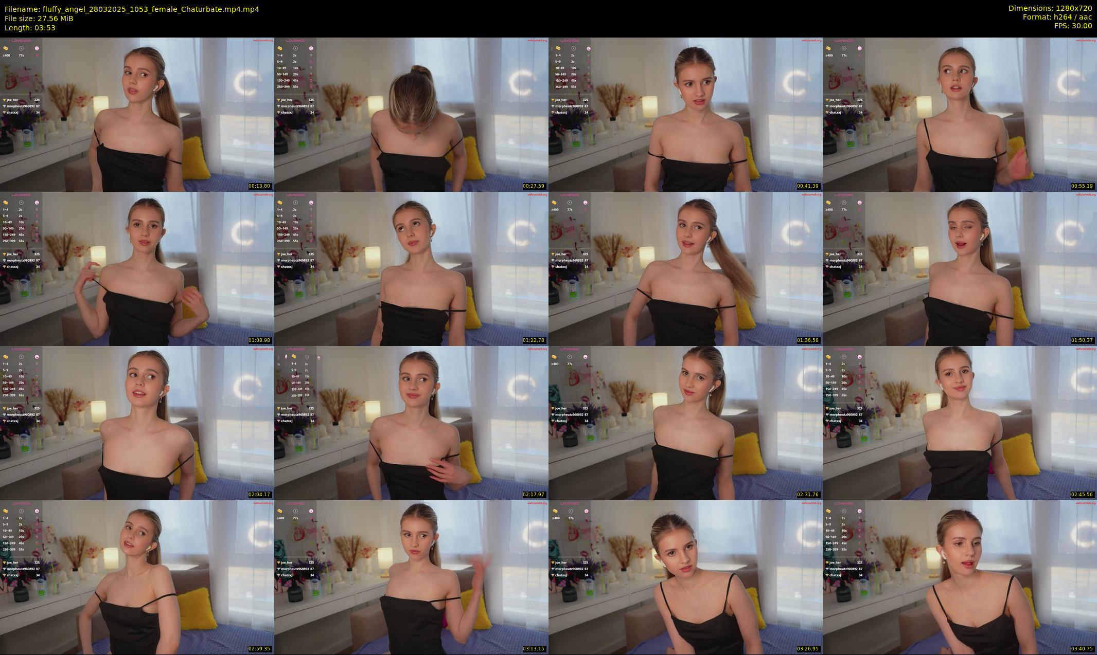 fluffy_angel — 4 minute Chaturbate female cam show recording, 720p, Mar 28, 2025