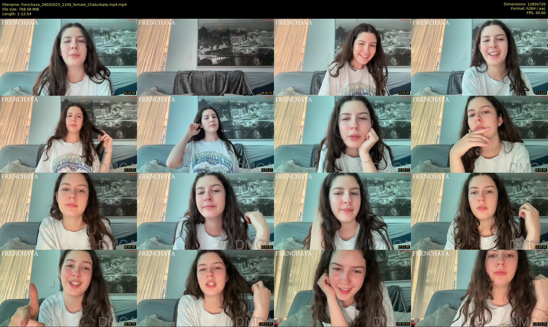 frenchava — 73 minute Chaturbate female cam show recording, 720p, Mar 28, 2025