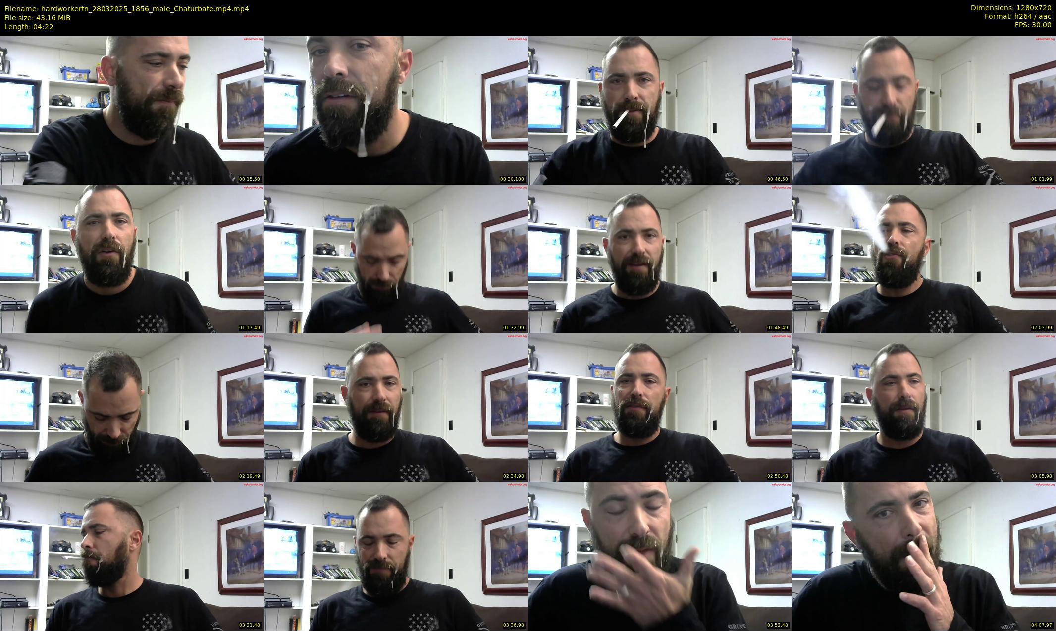 hardworkertn — 5 minute Chaturbate male cam show recording, 720p, Mar 28, 2025