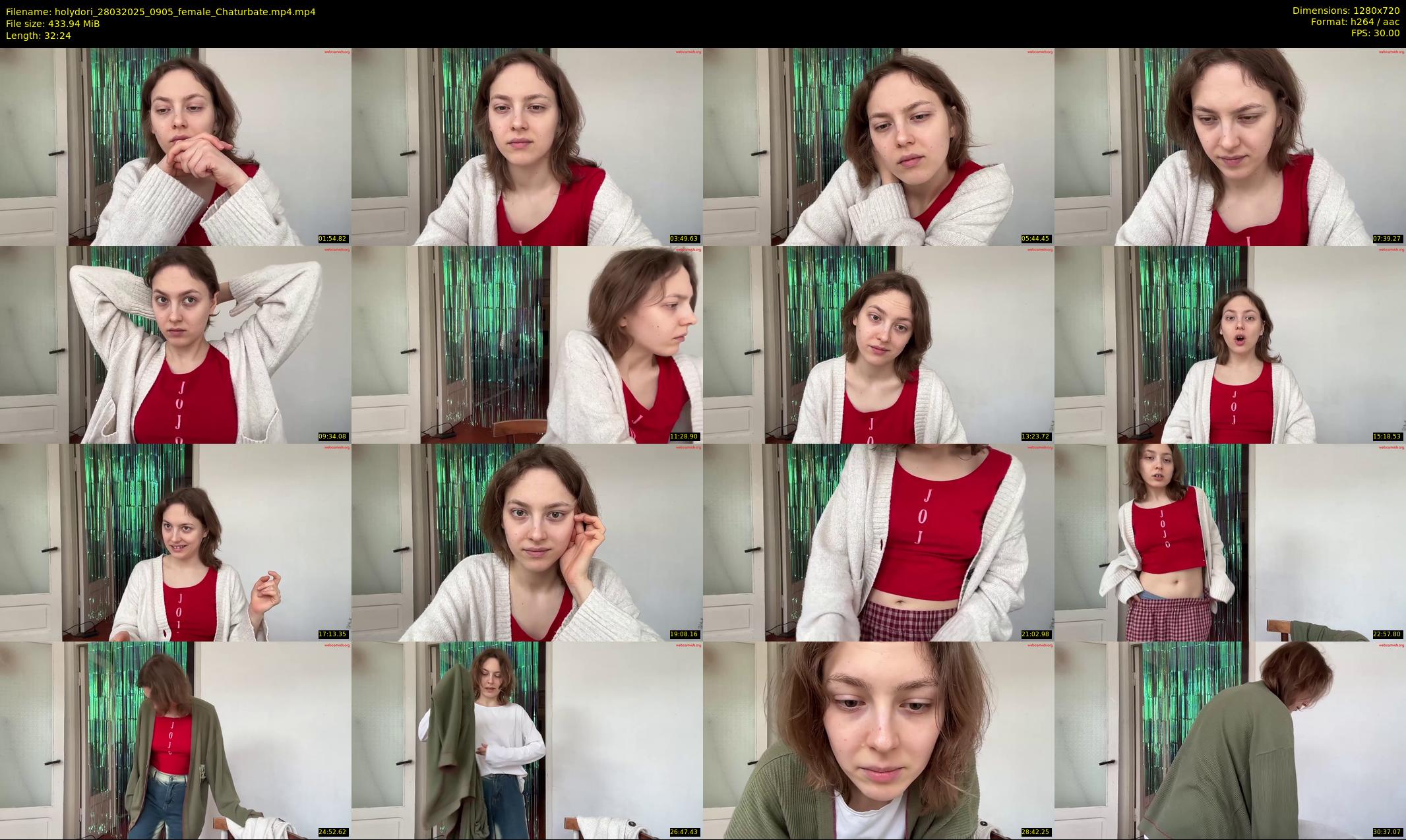 holydori — 33 minute Chaturbate female cam show recording, 720p, Mar 28, 2025