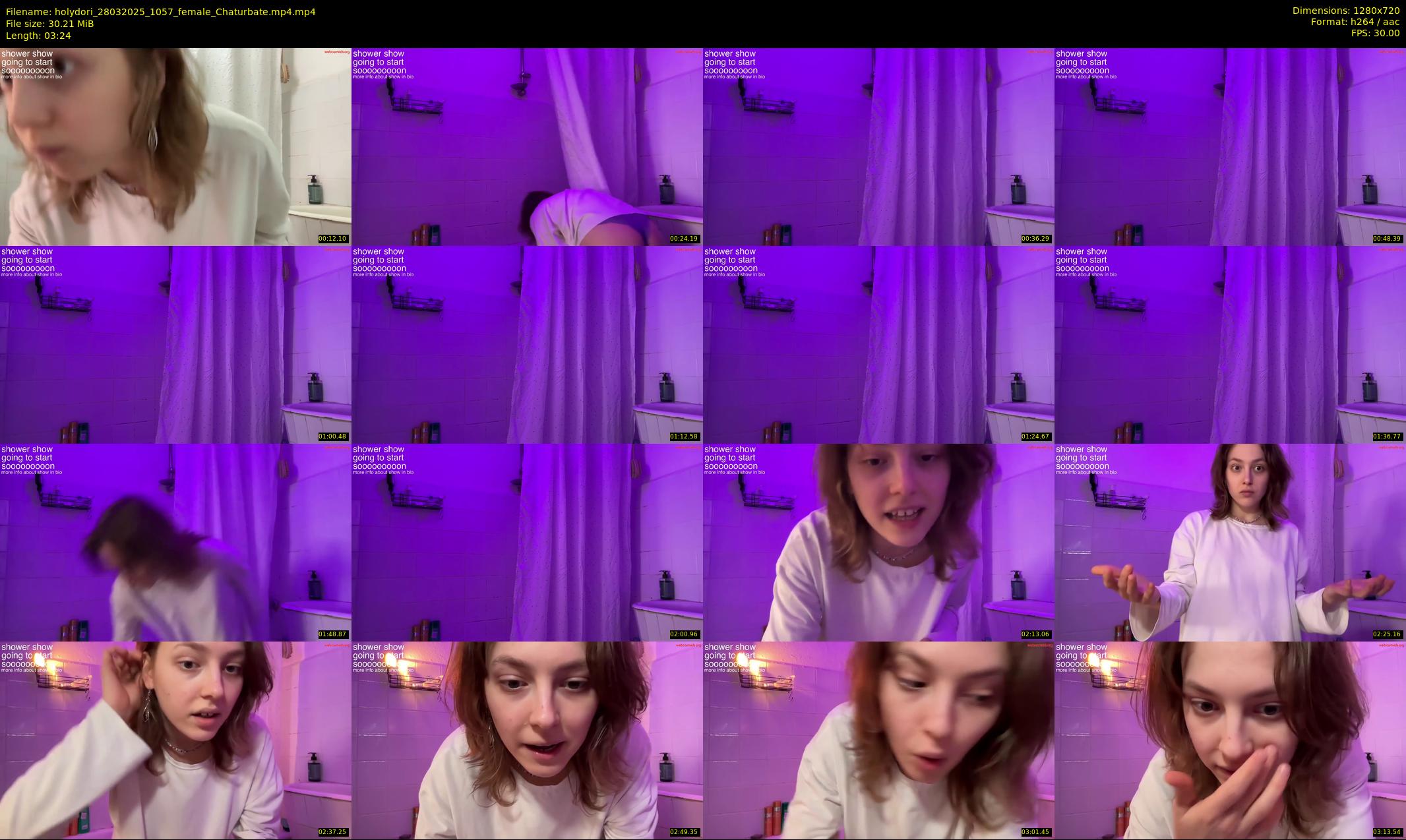 holydori — 4 minute Chaturbate female cam show recording, 720p, Mar 28, 2025