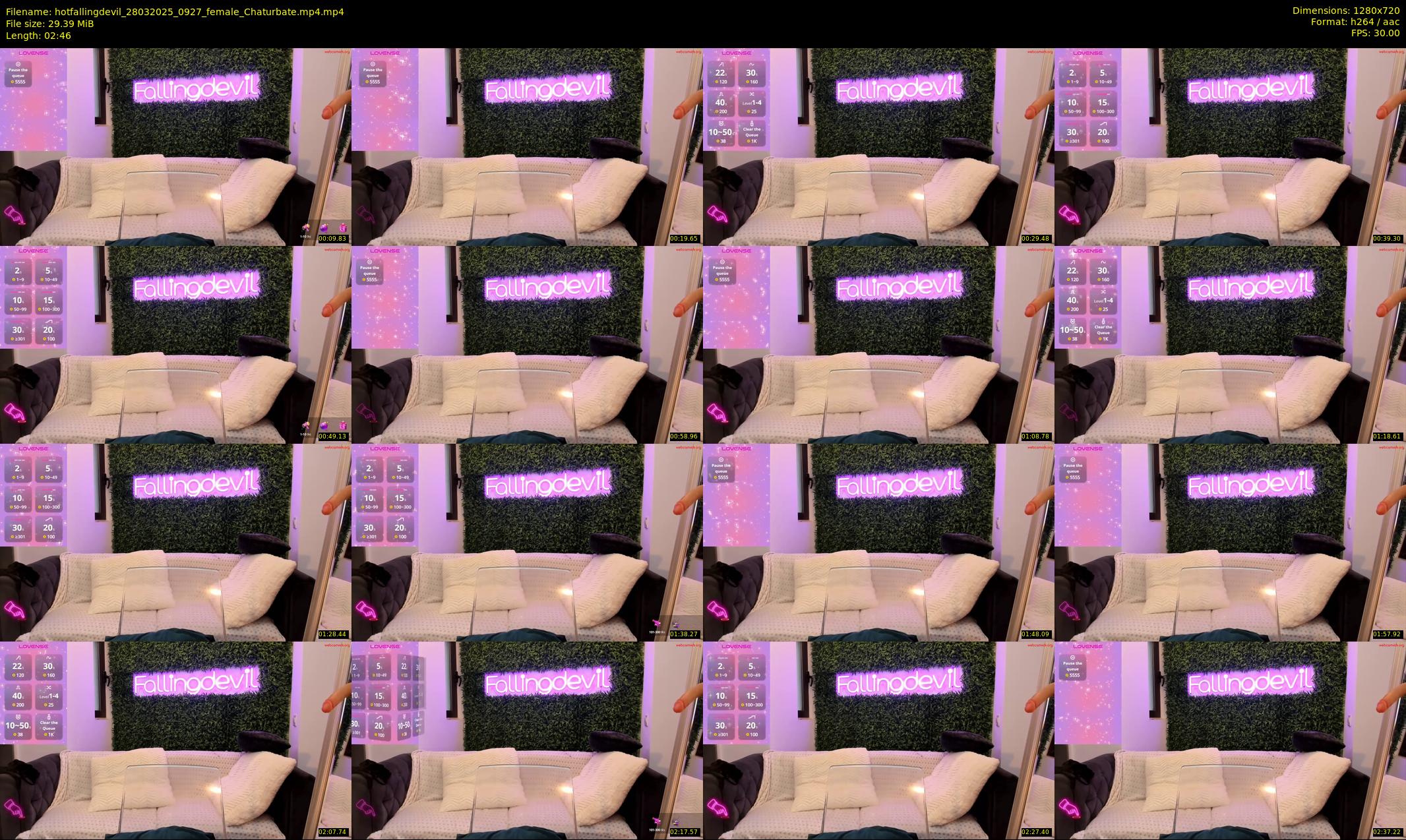hotfallingdevil — 3 minute Chaturbate female cam show recording, 720p, Mar 28, 2025
