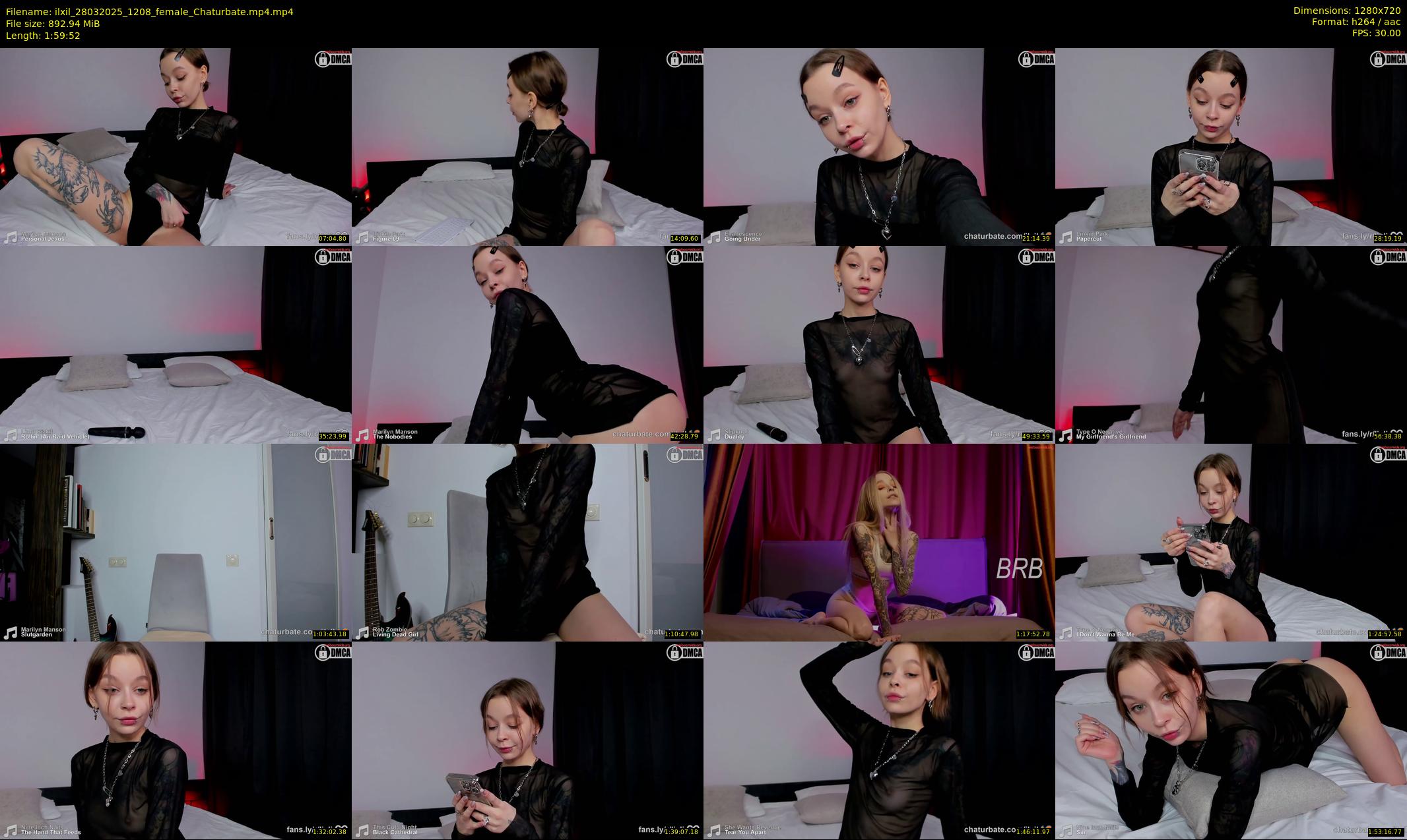 ilxil — 120 minute Chaturbate female cam show recording, 720p, Mar 28, 2025