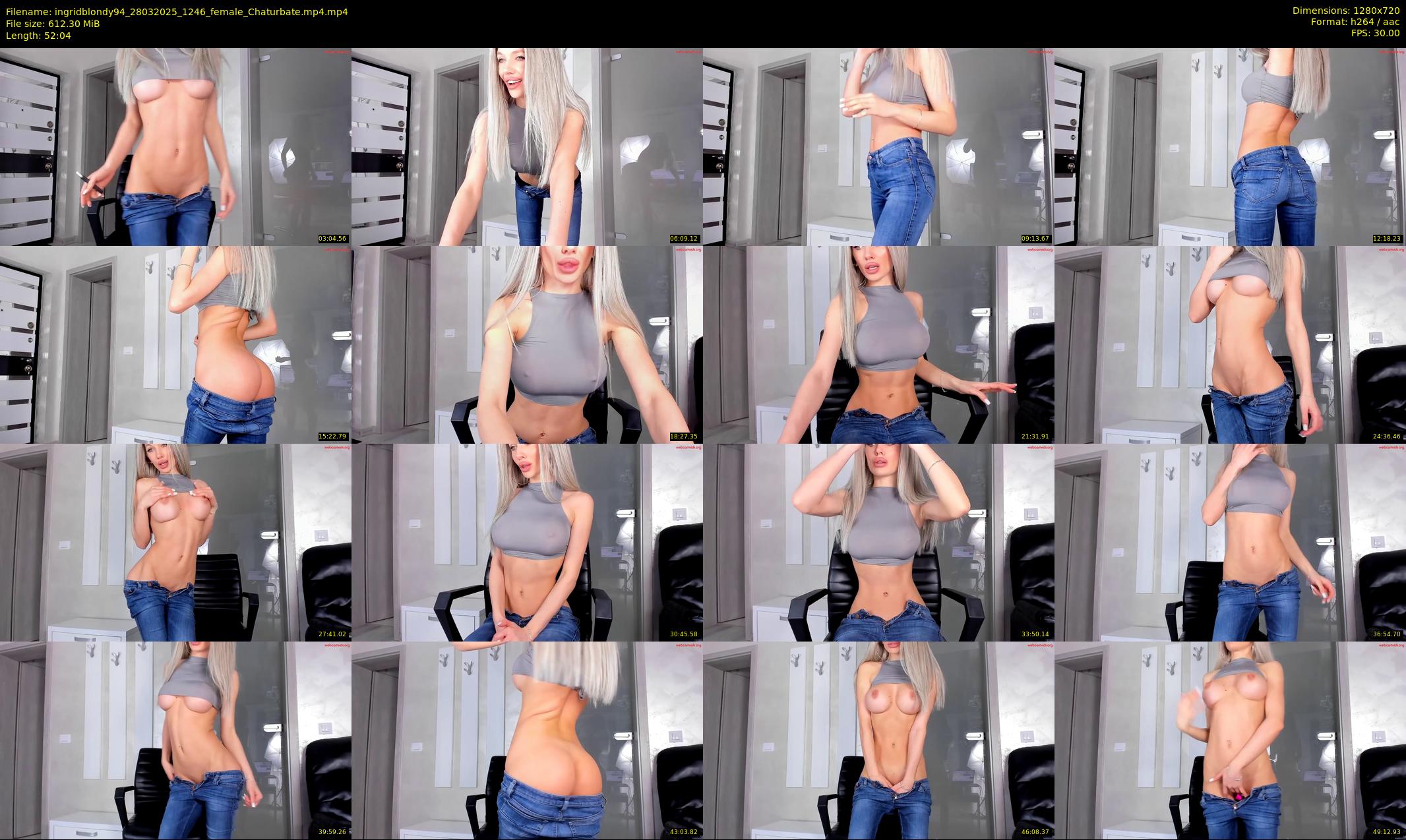 ingridblondy94 — 53 minute Chaturbate female cam show recording, 720p, Mar 28, 2025