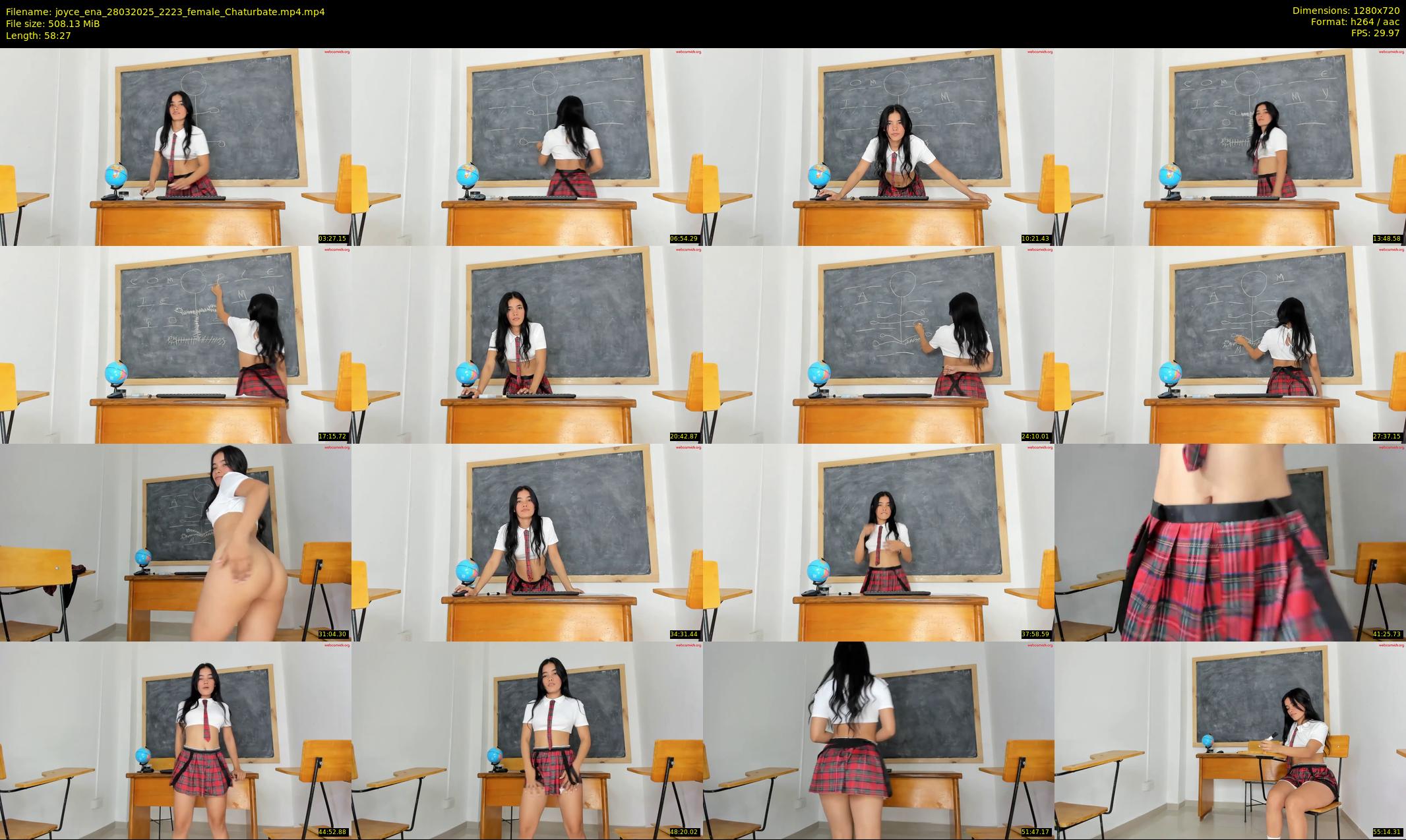 joyce_ena — 59 minute Chaturbate female cam show recording, 720p, Mar 28, 2025