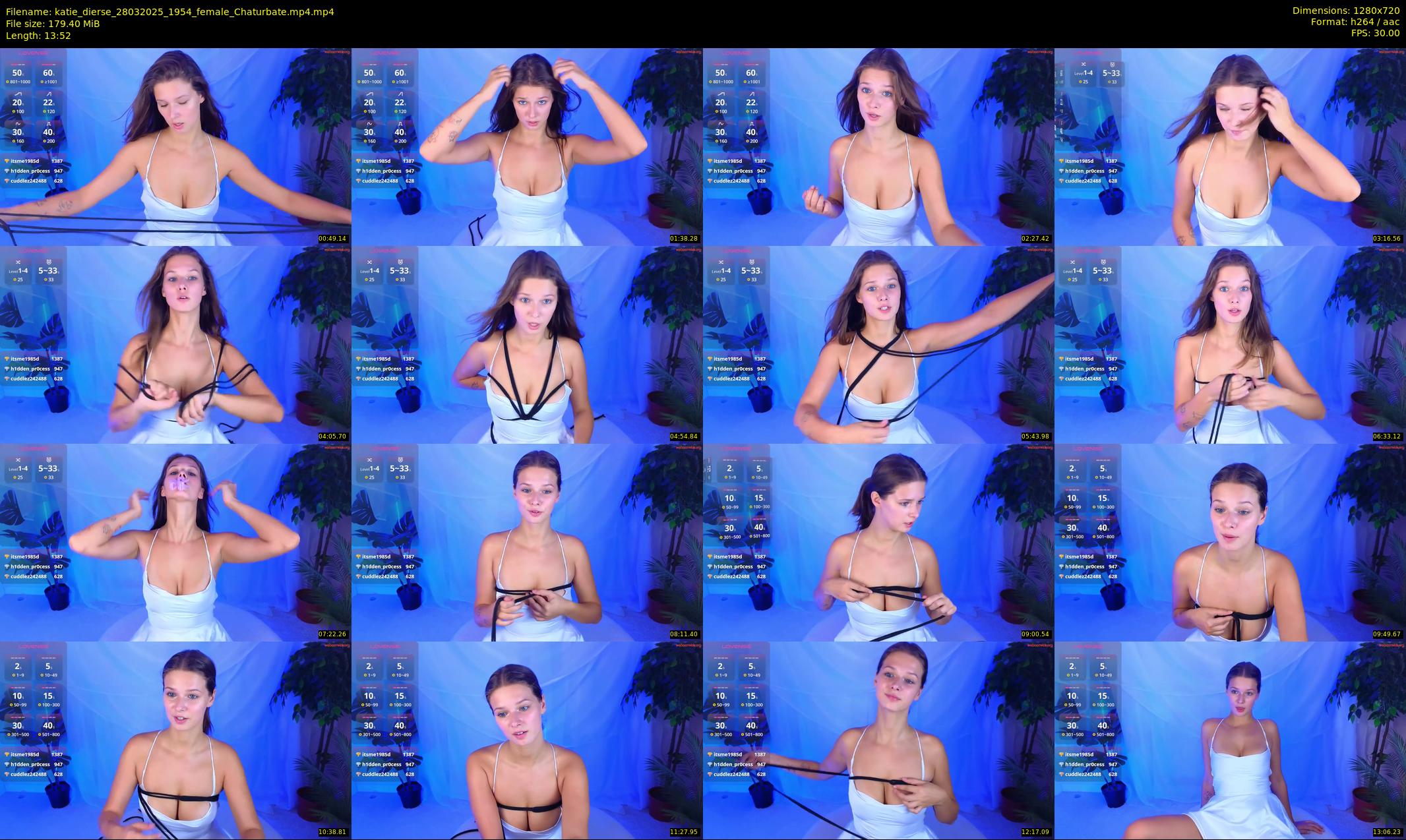 katie_dierse — 14 minute Chaturbate female cam show recording, 720p, Mar 28, 2025