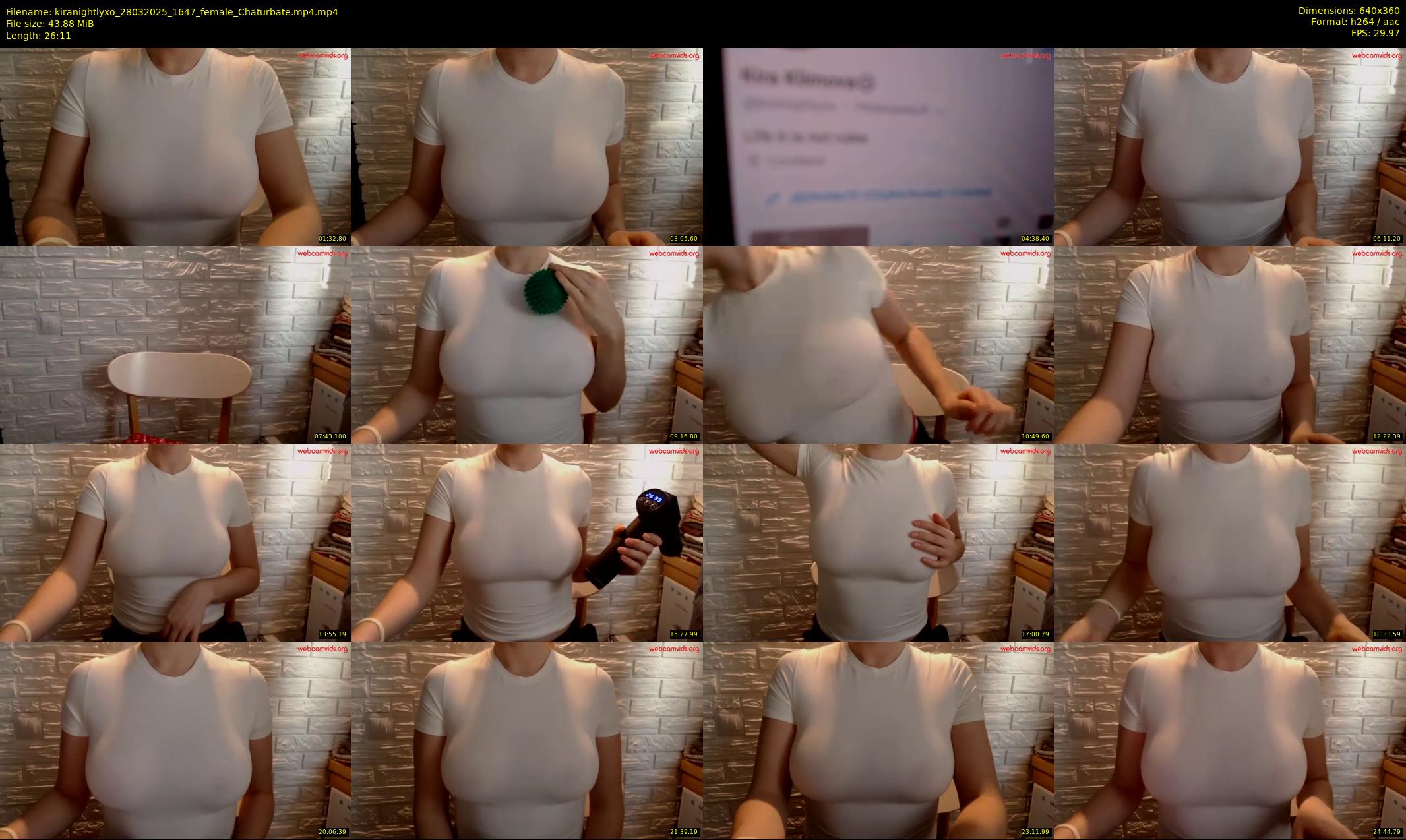 kiranightlyxo — 27 minute Chaturbate female cam show recording, 360p, Mar 28, 2025