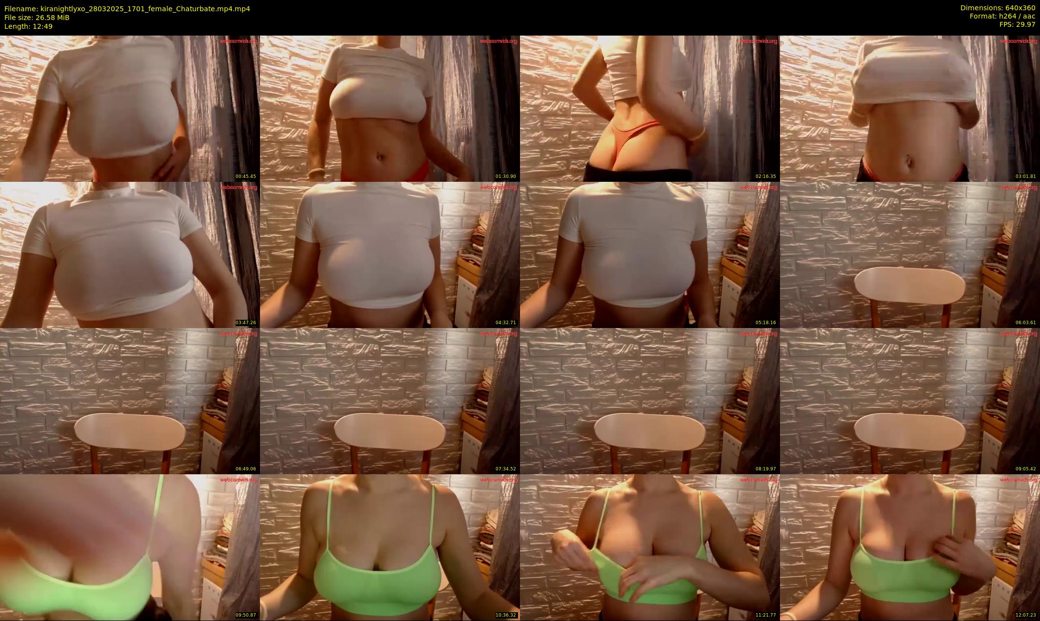 kiranightlyxo — 13 minute Chaturbate female cam show recording, 360p, Mar 28, 2025