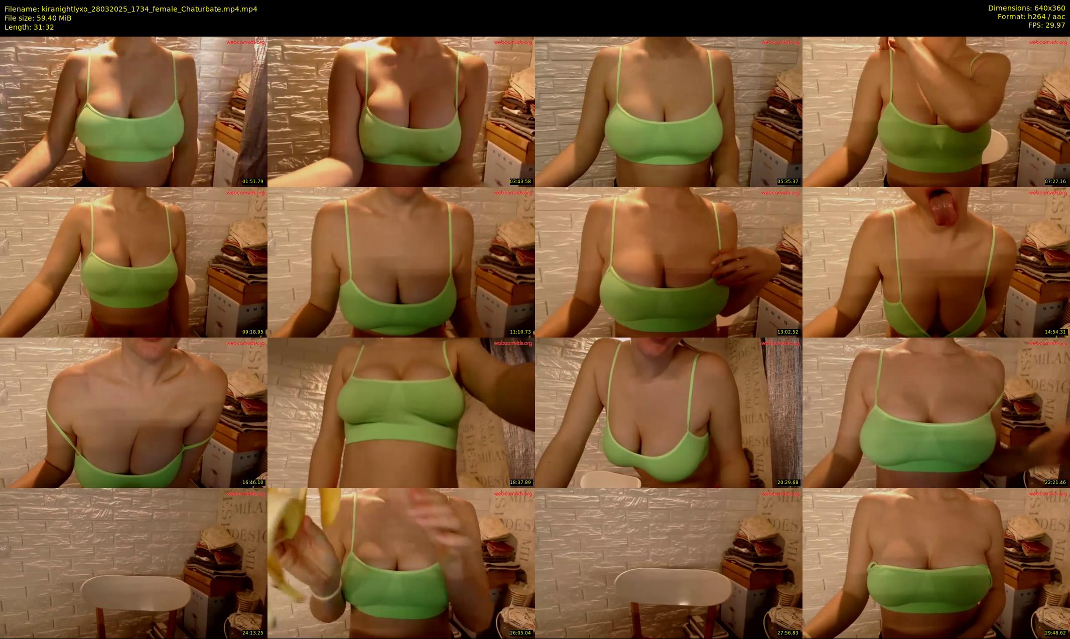 kiranightlyxo — 32 minute Chaturbate female cam show recording, 360p, Mar 28, 2025