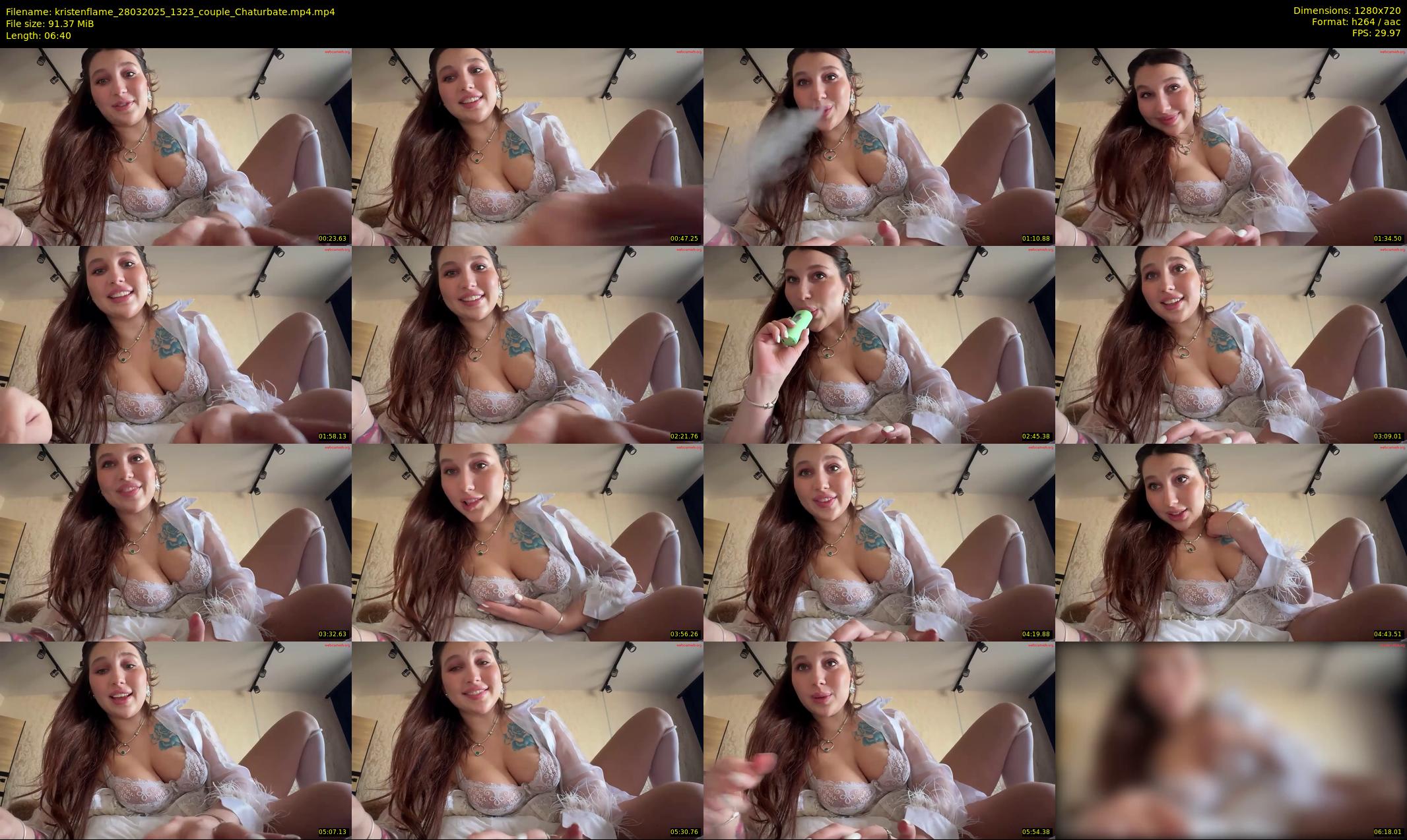 kristenflame — 7 minute Chaturbate couple cam show recording, 720p, Mar 28, 2025