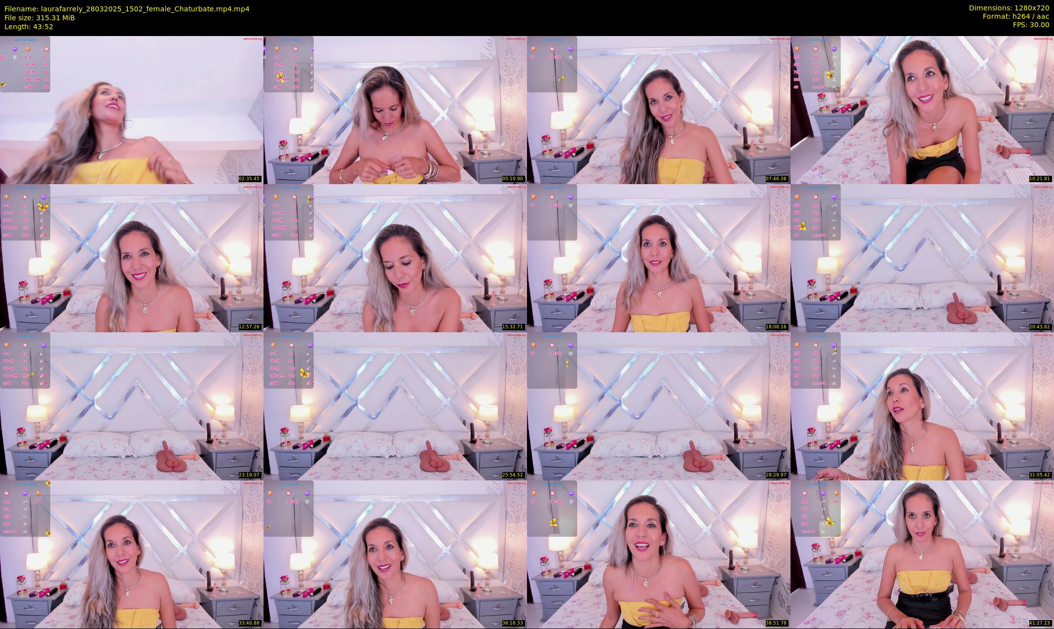 laurafarrely — 44 minute Chaturbate female cam show recording, 720p, Mar 28, 2025