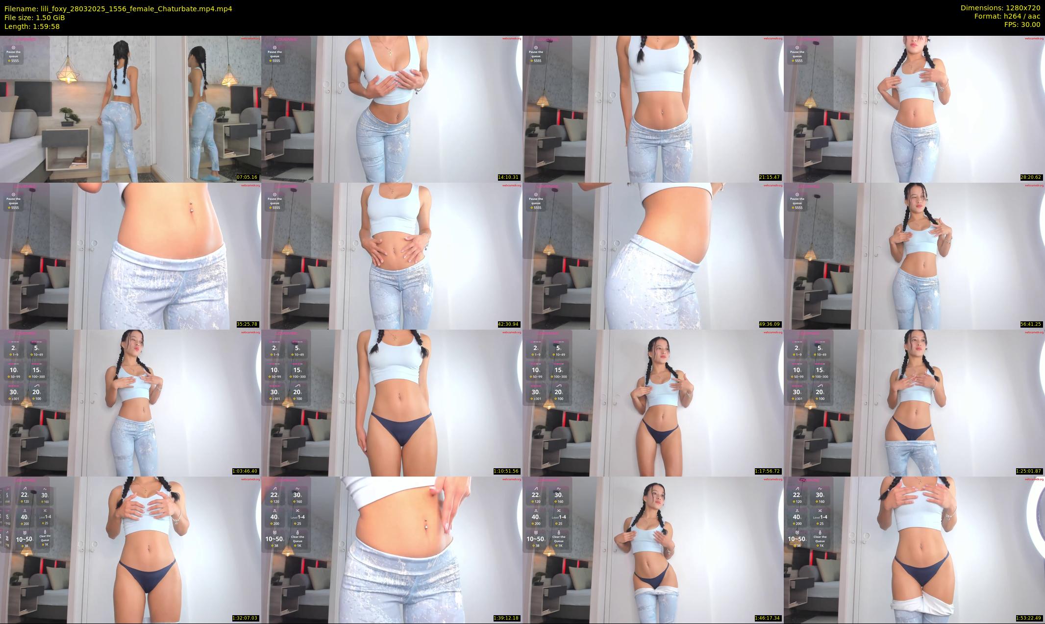 lili_foxy — 120 minute Chaturbate female cam show recording, 720p, Mar 28, 2025