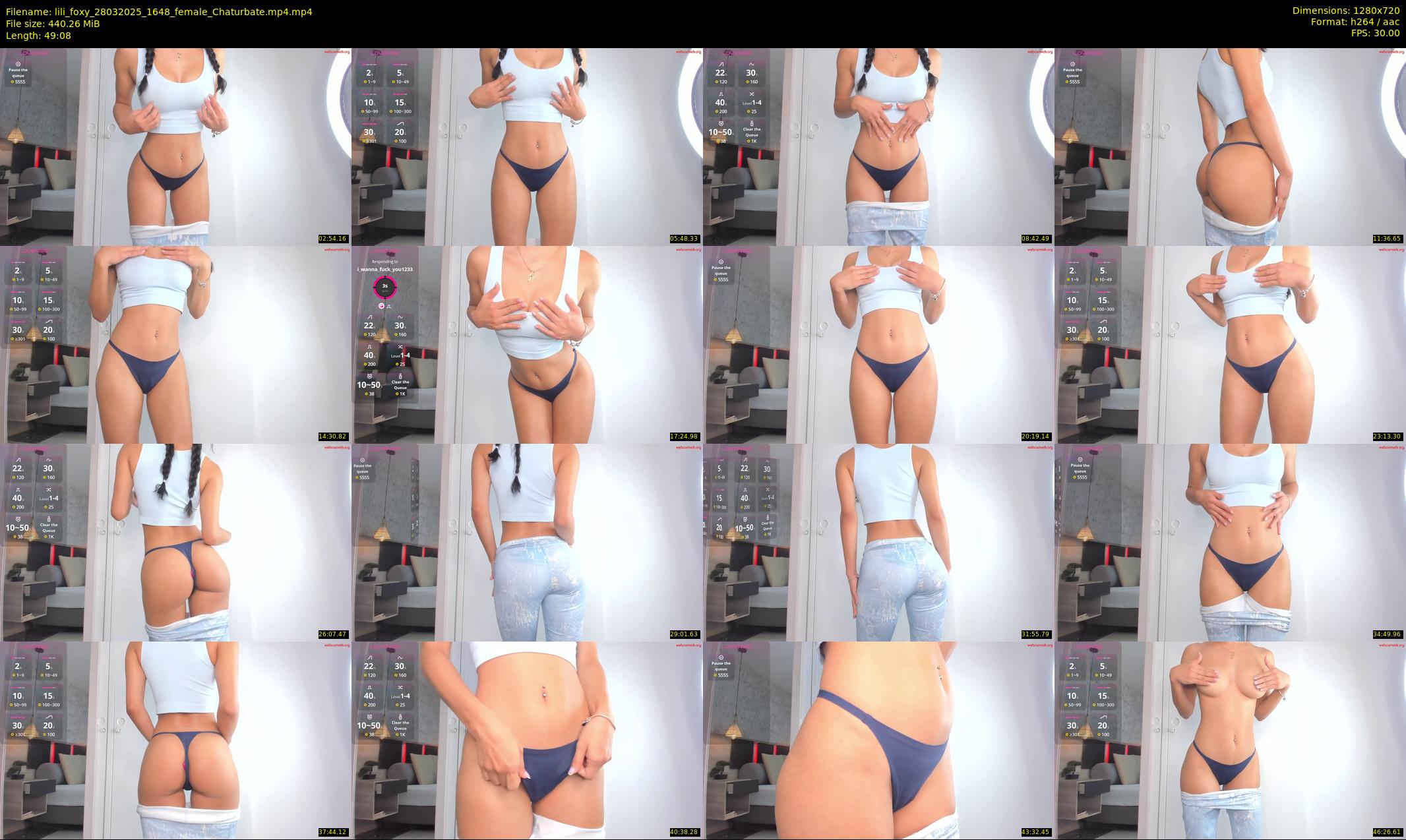 lili_foxy — 50 minute Chaturbate female cam show recording, 720p, Mar 28, 2025