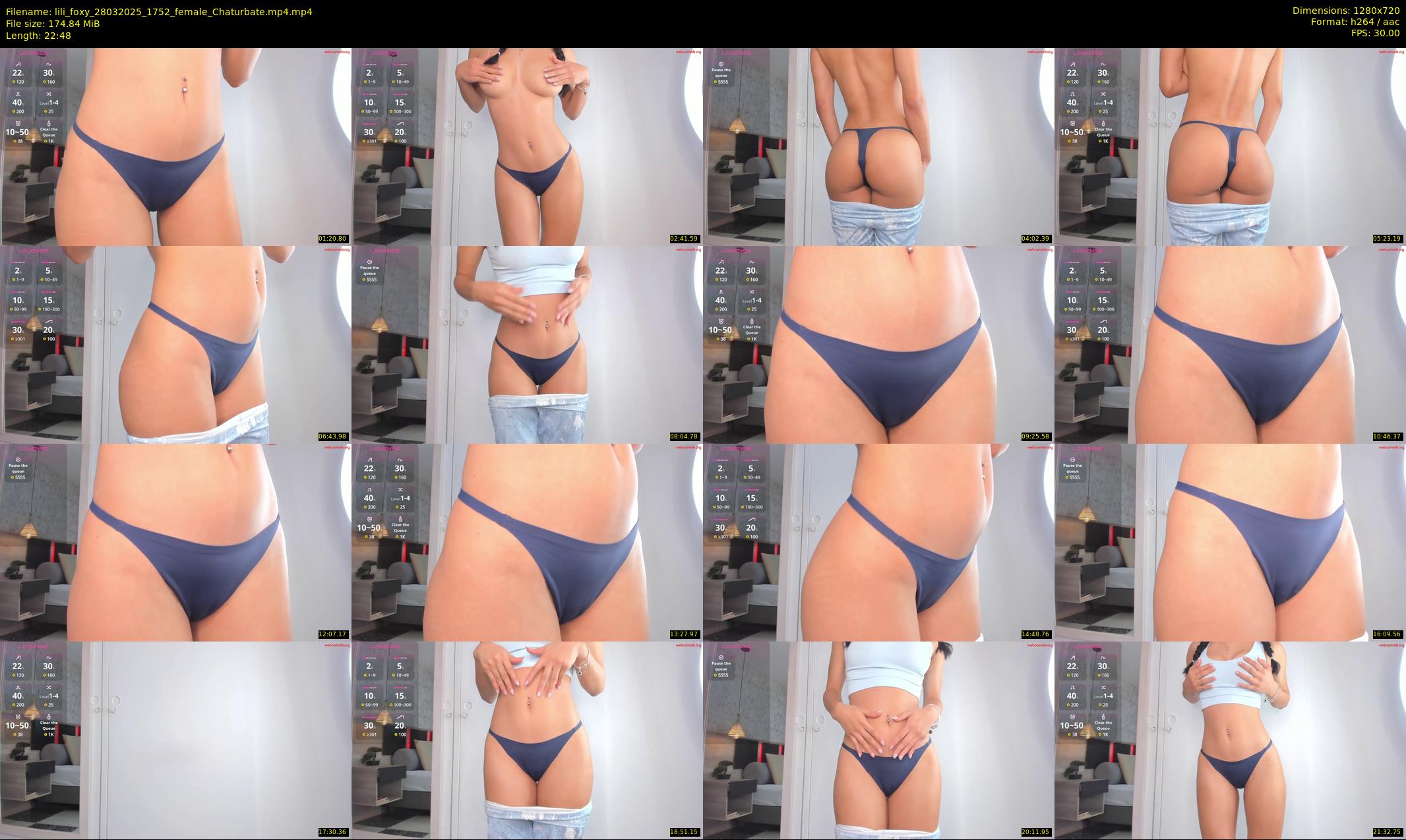 lili_foxy — 23 minute Chaturbate female cam show recording, 720p, Mar 28, 2025