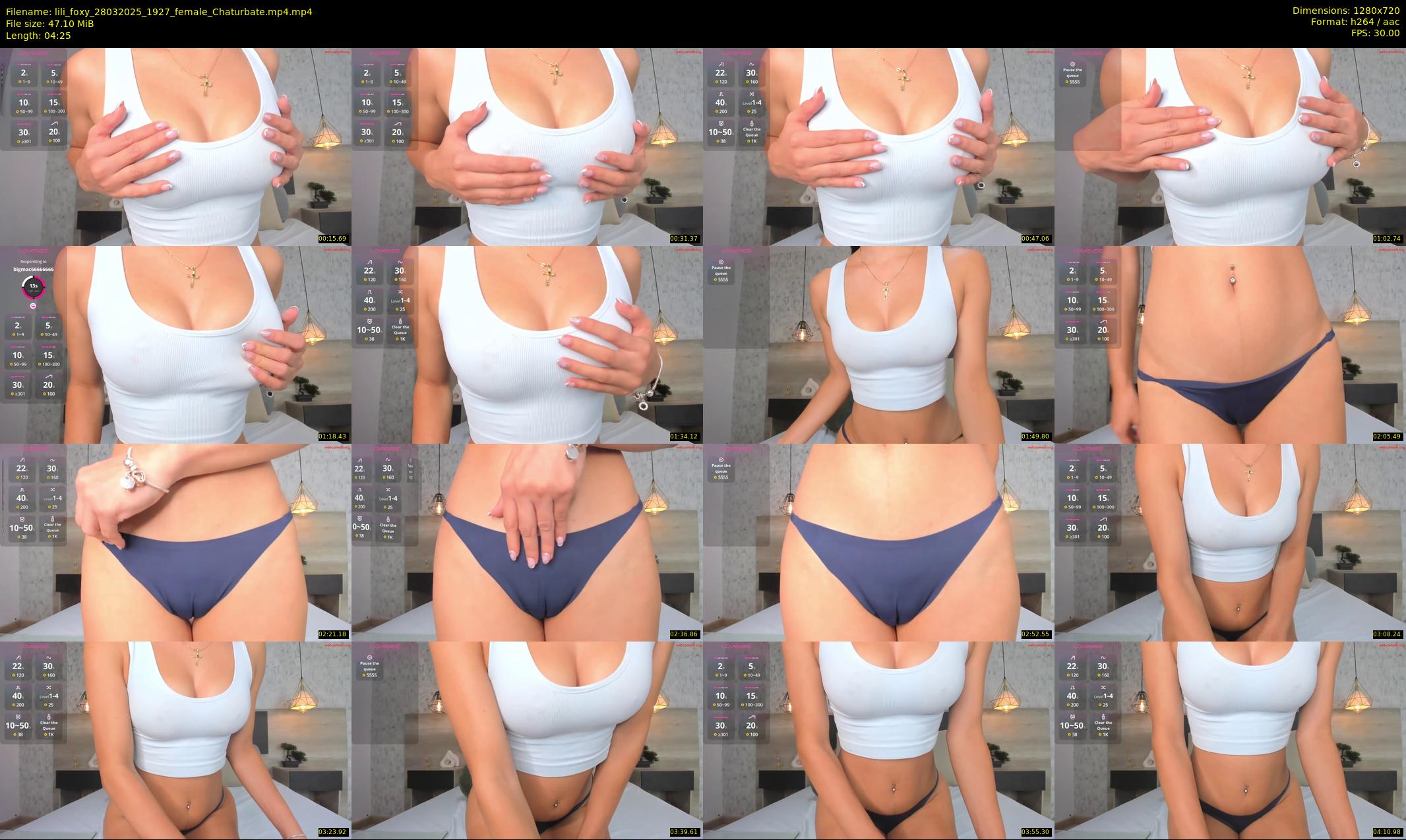 lili_foxy — 5 minute Chaturbate female cam show recording, 720p, Mar 28, 2025