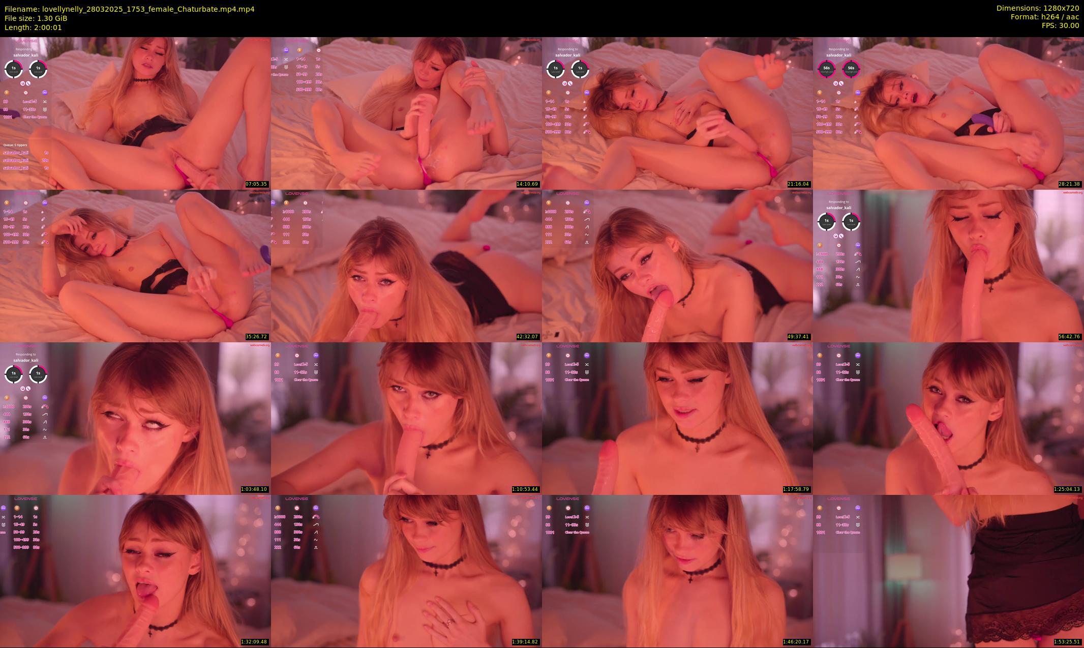 lovellynelly — 121 minute Chaturbate female cam show recording, 720p, Mar 28, 2025