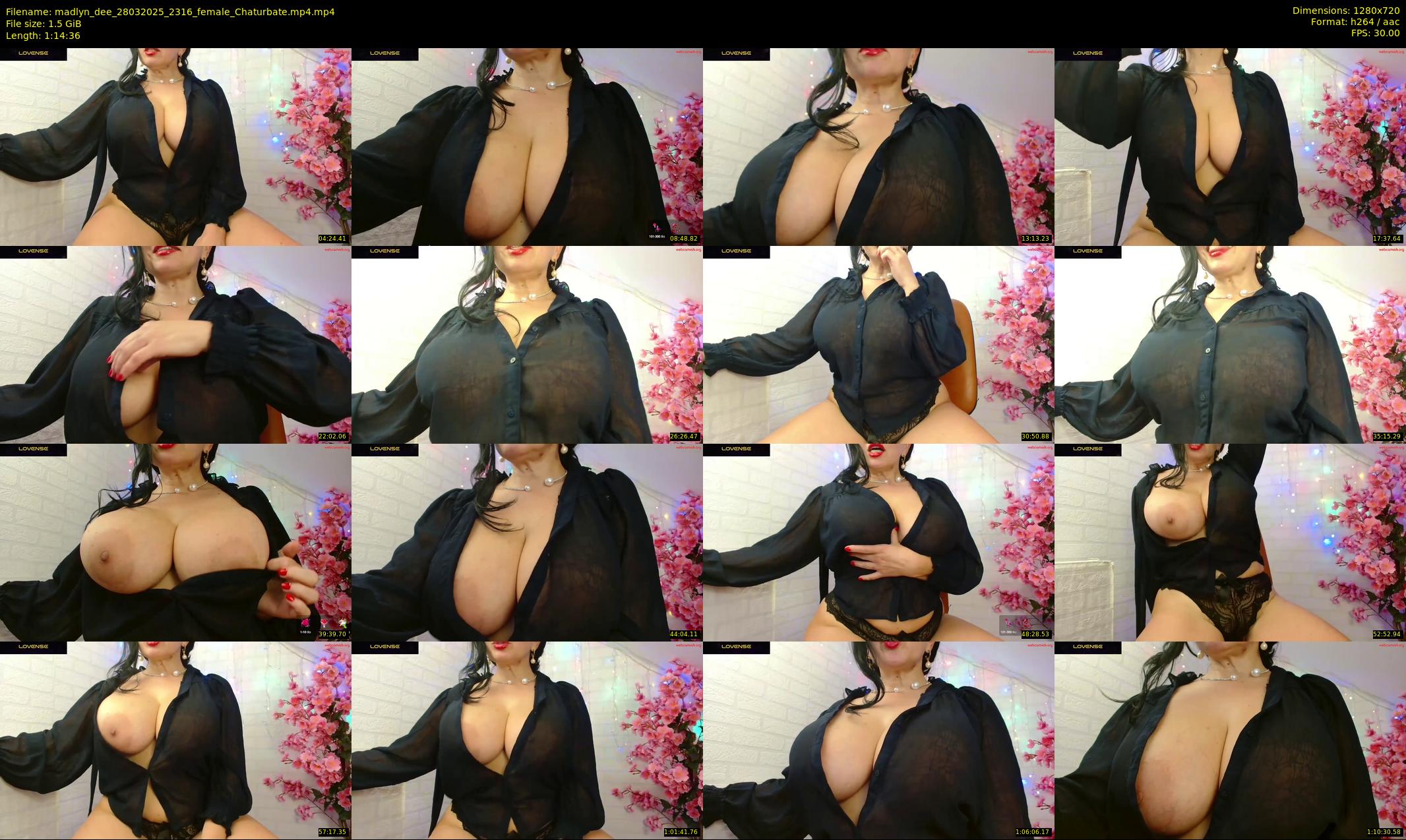 madlyn_dee — 75 minute Chaturbate female cam show recording, 720p, Mar 28, 2025
